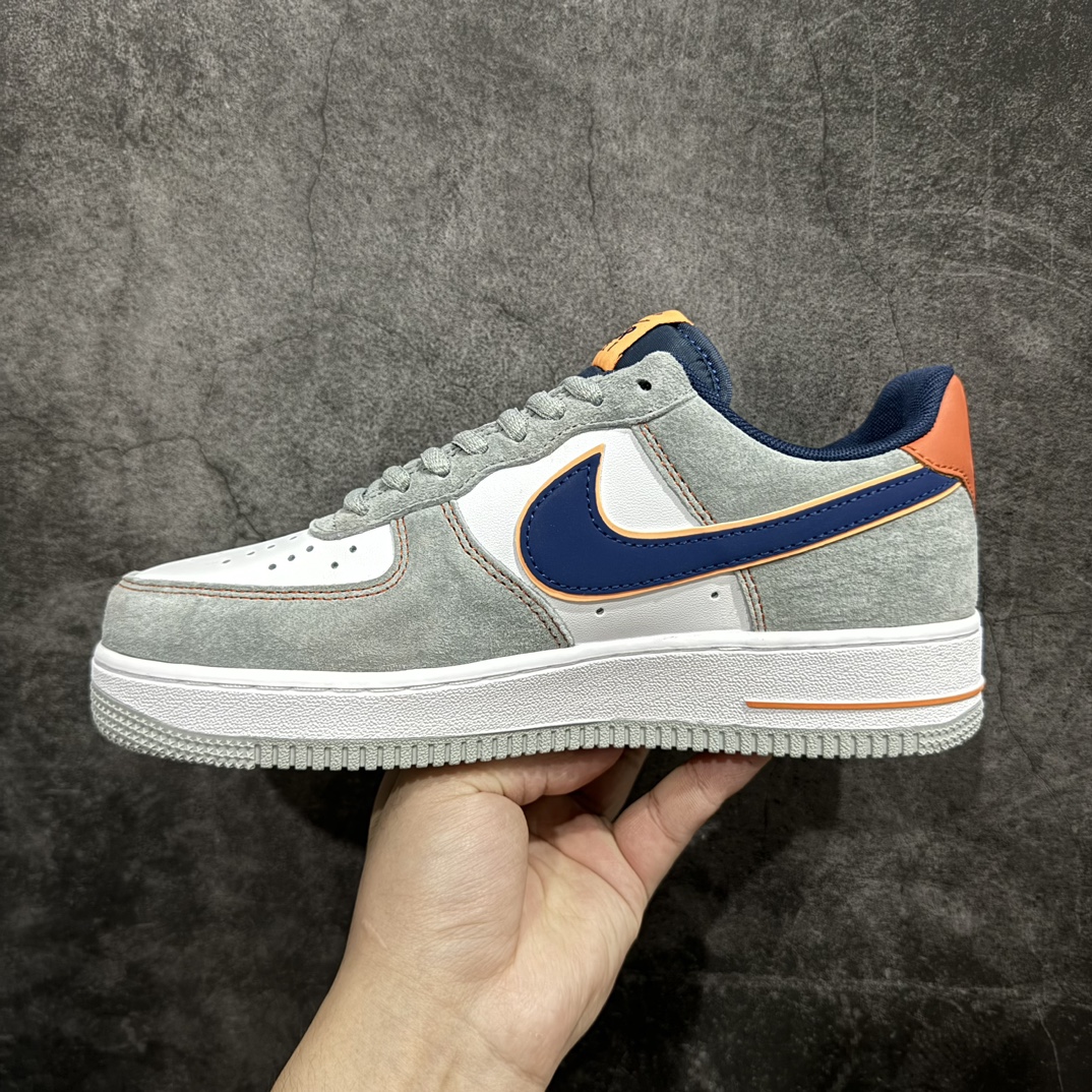 图片[2]-【公司级】Nike Air Force 1 Low 07 灰蓝橙n原楦头原纸板 打造纯正低帮空军版型 专注外贸渠道 全掌内置蜂窝气垫原盒配件 原厂中底钢印、拉帮完美官方货号：CQ5059 103 Size：36 36.5 37.5 38 38.5 39 40 40.5 41 42 42.5 43 44 44.5 45 编码：LF290300-鞋库