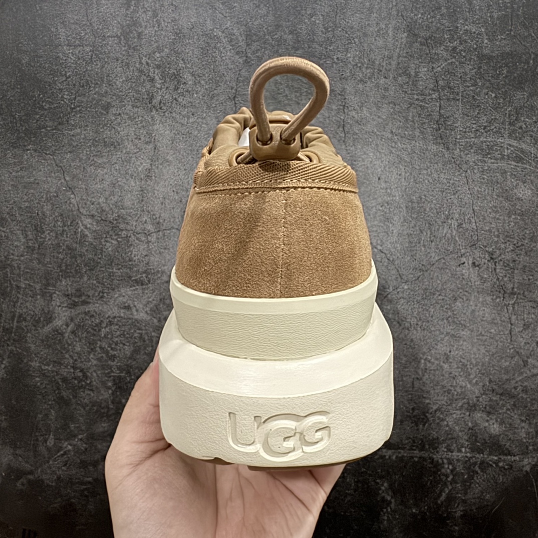 莞产纯原UGG2023FW秋冬新品,机能撞色王一博代言热门大爆款！半包头套脚低帮进口隆丰一级羊皮毛一体代