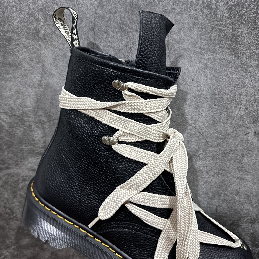 图片[7]-【广东纯原版】Rick Owens ✖️Dr.Martens 2023联名马丁靴nowens五芒星设计&马丁经典鞋型，鞋面头层摔纹牛皮，牦牛皮内里，独家开模生胶大底（6cm）n男女同款35-46码，女生买小一码 编码：GZTHB460500-鞋库