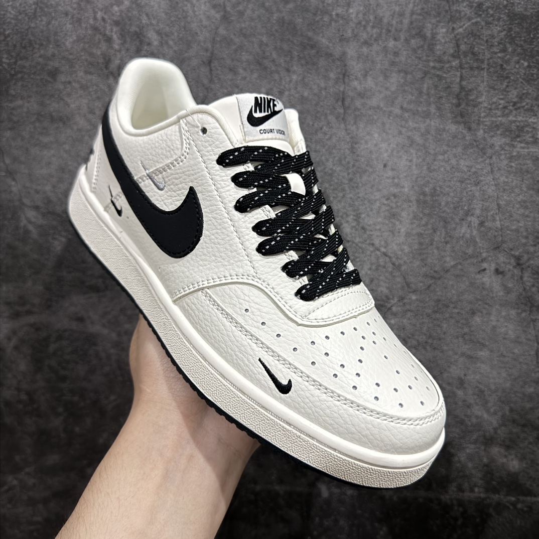 图片[3]-【定制版】Nike Court Vision Low 三勾联名n休闲运动板鞋 纯原版本n低帮百搭透气休闲运动板鞋，经典耐用的设计，兼顾舒适脚感和出众风范，演绎匠心之作。结构性的支撑贴合感结合复古篮球设计，塑就场外全明星风范 货号: FD5188 112 尺码：36 36.5 37.5 38 38.5 39 40 40.5 41 42 42.5 43 44 44.5 45 编码：CC260280-鞋库