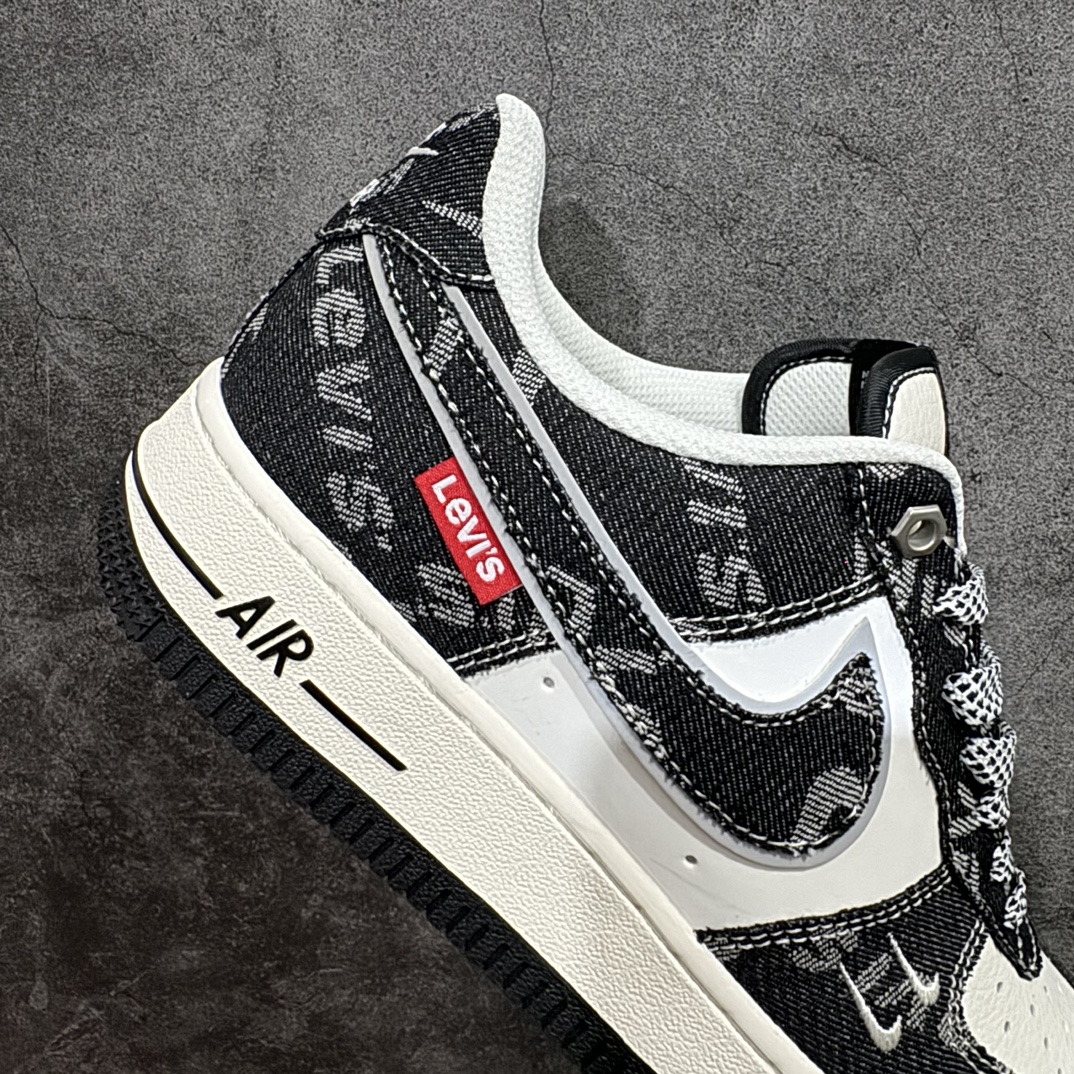 图片[7]-【公司级】Nike Air Force 1 Low 07 x Levi\’s 白黑牛仔满天星n原楦头原纸板 打造纯正低帮空军版型 专注外贸渠道 全掌内置蜂窝气垫原盒配件 原厂中底钢印、拉帮完美官方货号：SJ6698 001 Size：36 36.5 37.5 38 38.5 39 40 40.5 41 42 42.5 43 44 44.5 45 编码：LF310320-鞋库