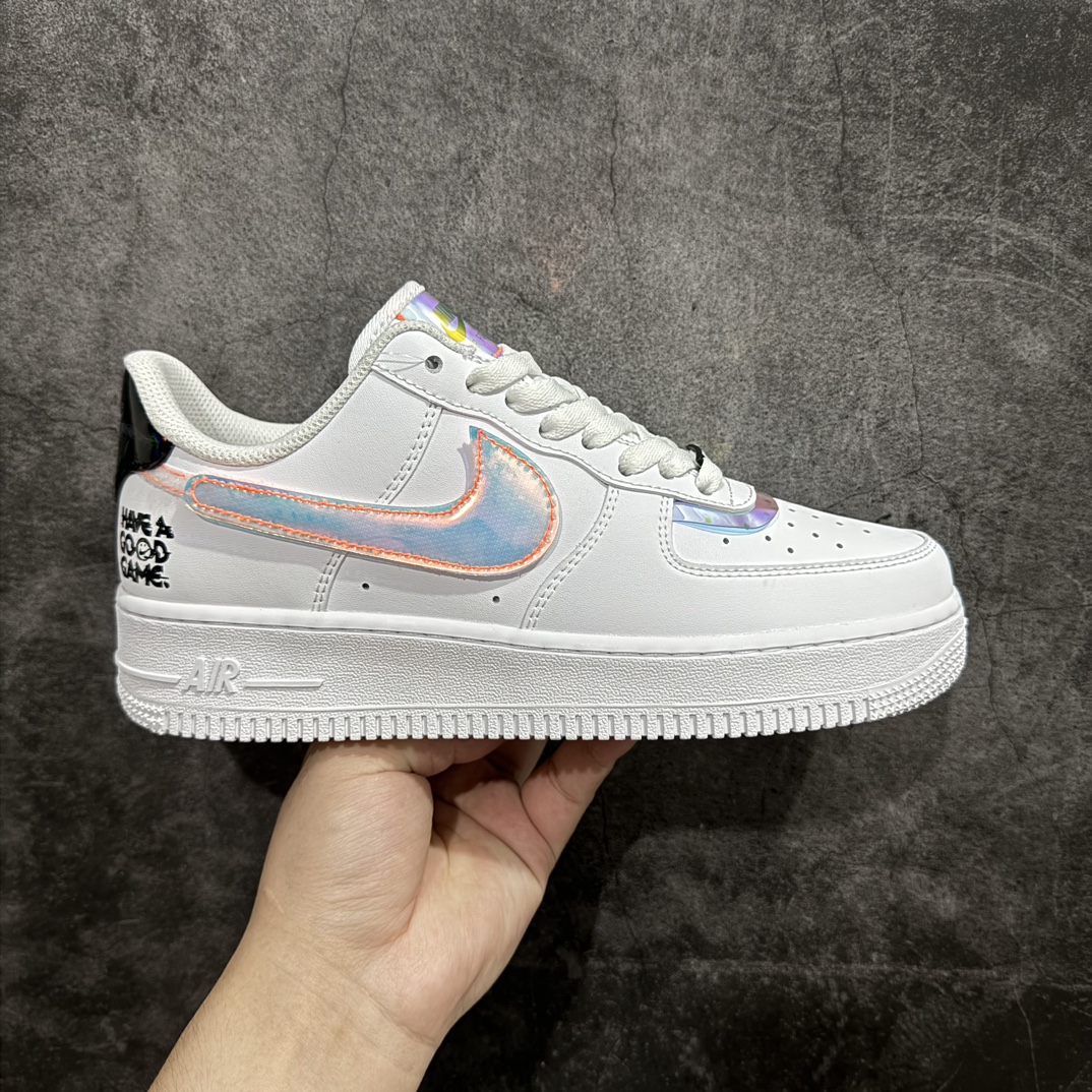 【公司级】Nike Air Force 1 Low 07 \”Good Game\” 炫彩镭射 电玩像素 白n原楦头原纸板 打造纯正低帮空军版型 专注外贸渠道 全掌内置蜂窝气垫原盒配件 原厂中底钢印、拉帮完美官方货号：DC0710 191 Size：36 36.5 37.5 38 38.5 39 40 40.5 41 42 42.5 43 44 44.5 45 编码：CC230240-鞋库