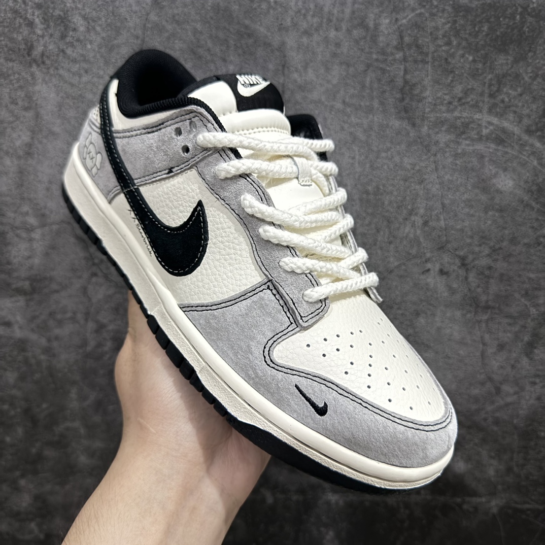 图片[3]-【定制版】Nike SB Dunk Low x KAWS 米灰黑小钩麻绳n纯原大厂出品 极力推荐👏n原装头层材料 独家版型蒸餾加工n帶來的是更好的视觉和脚感体验n大厂纯原品质出货 清洁度 电绣工艺皮料切割干净无任何毛边 细节完美 官方货号：MM1089 015 尺码：36 36.5 37.5 38 38.5 39 40 40.5 41 42 42.5 43 44 44.5 45 编码：HXS320340-鞋库