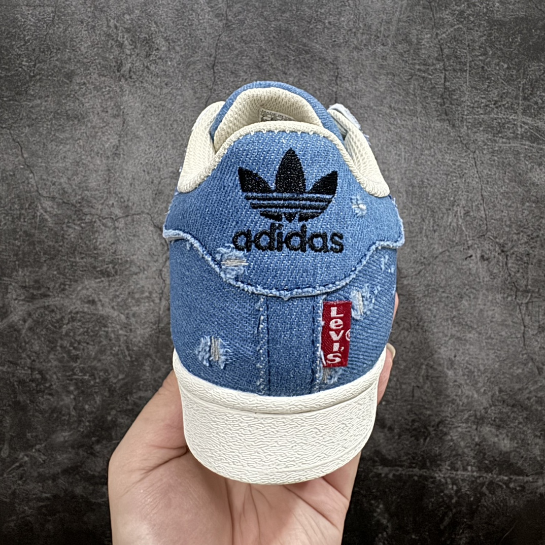 外贸版LevisxadidasoriginalsSUPERSTAR李维斯联名贝壳头渠道正品订单诠释市场最