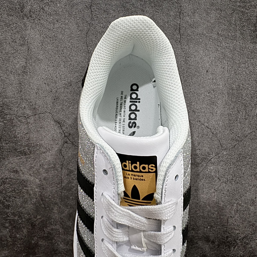 外贸版adidasoriginalsSUPERSTAR贝壳头灰白满天星渠道正品订单诠释市场最高工艺水平贝