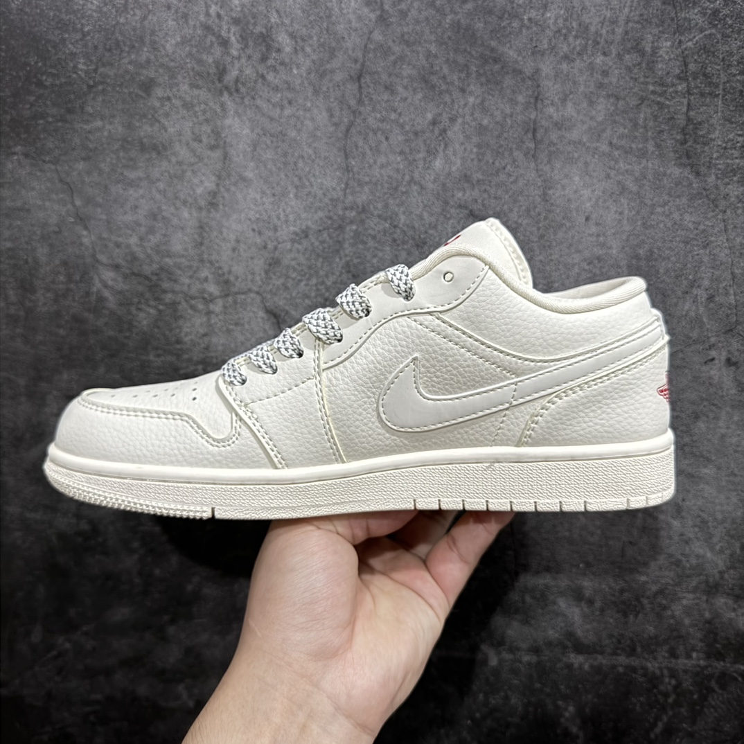 图片[2]-【定制版】Air Jordan 1 Retro Low x Supreme 米白官方同步新色 原装级产物拒绝公底 立体鞋型 细节完美 高清洁度 购置公司同步原材料 原汁原味 忠于原版 货号：WG8850 002 码数：36 36.5 37.5 38 38.5 39 40 40.5 41 42 42.5 43 44 44.5 45 编码：HXS260280-鞋库