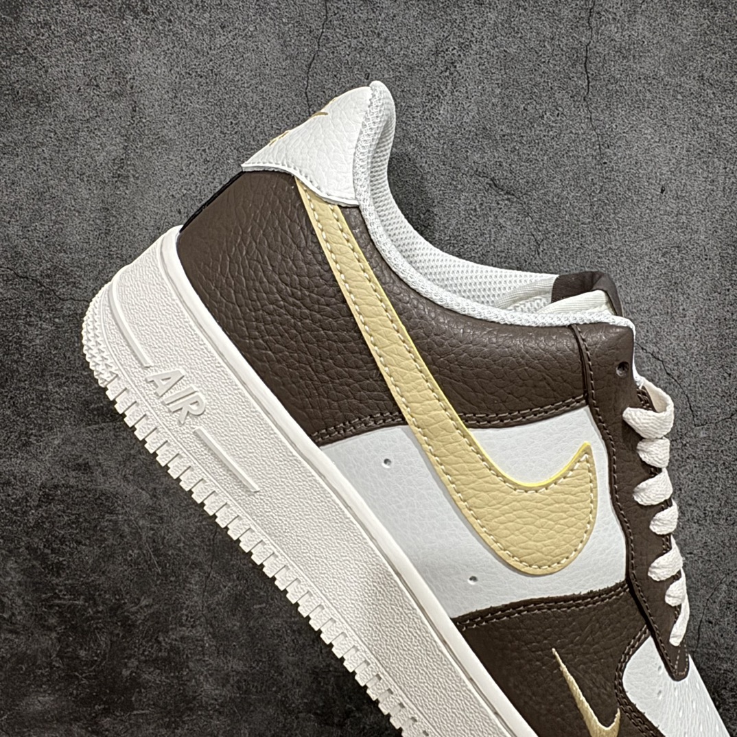 图片[7]-【定制版】Nike Air Force 1 Low 07 白棕绿 原楦头原纸板 打造纯正低帮空军版型专注外贸渠道 全掌内置蜂窝气垫  原盒配件 原厂中底钢印、拉帮完美货号：HM9656-001 Size：36 36.5 37.5 38 38.5 39 40 40.5 41 42 42.5 43 44 44.5 45 编码：LF250260-鞋库