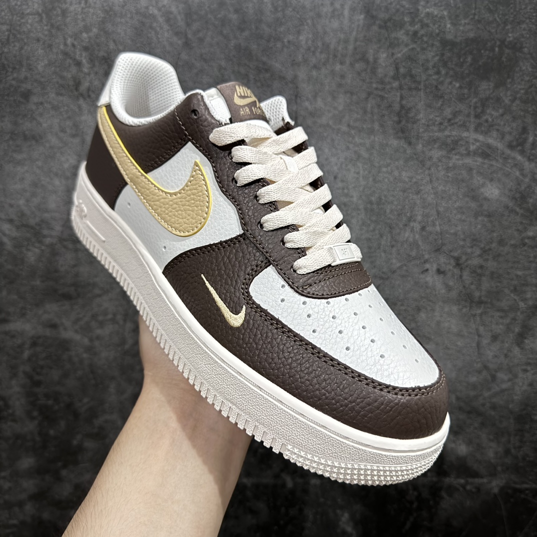 图片[3]-【定制版】Nike Air Force 1 Low 07 白棕绿 原楦头原纸板 打造纯正低帮空军版型专注外贸渠道 全掌内置蜂窝气垫  原盒配件 原厂中底钢印、拉帮完美货号：HM9656-001 Size：36 36.5 37.5 38 38.5 39 40 40.5 41 42 42.5 43 44 44.5 45 编码：LF250260-鞋库