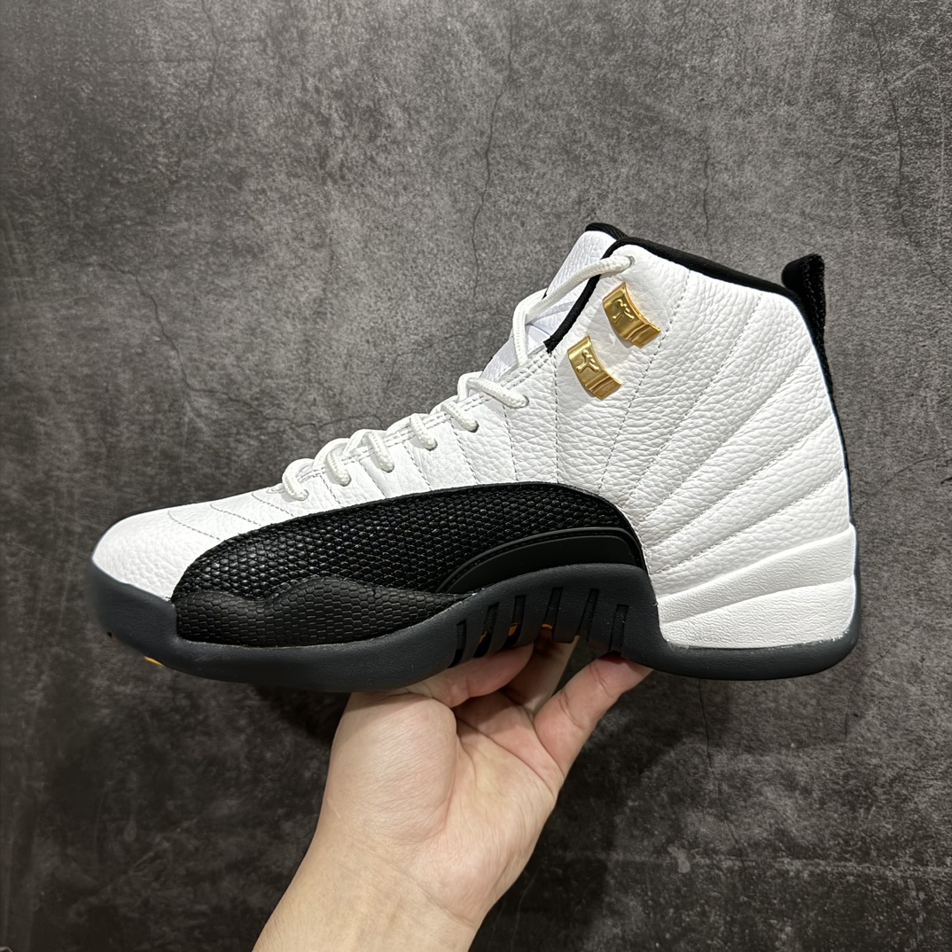 顶级外贸版AirJordanAJ12Retro黑白金扣计程车130690-125原楦原纸板开发原汁原味1