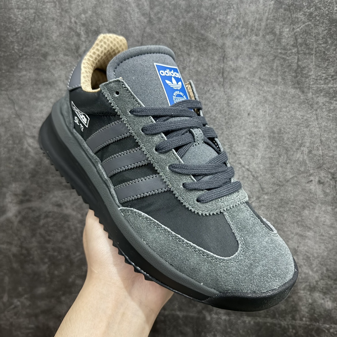 图片[3]-【神版】adidas originals SL 72n超轻便透气复古慢跑鞋n鞋头的设计饱满圆润鞋面是翻毛皮和尼龙材质结合 上脚舒适柔软n橡胶大底非常耐磨防滑 包裹性很好 整体纤长 货号: IH5569 尺码: 35.5 36 36.5 37 38 38.5 39 40 40.5 41 42 42.5 43 44 45 编码：DZ220250-鞋库