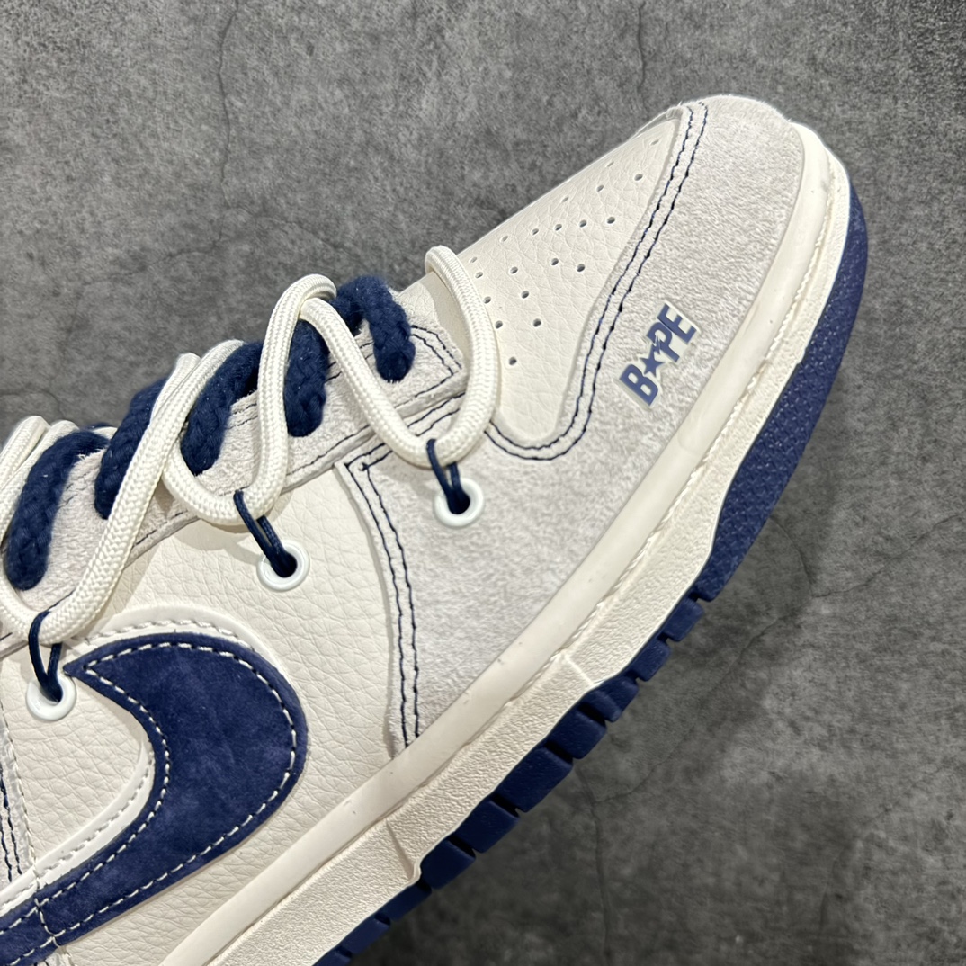 图片[6]-【公司级】Nike SB Dunk Low x BAPE 米蓝红双钩麻绳绑带n纯原大厂出品 极力推荐👏n原装头层材料 独家版型蒸餾加工n帶來的是更好的视觉和脚感体验n大厂纯原品质出货 清洁度 电绣工艺皮料切割干净无任何毛边 细节完美 官方货号：SJ2068 298 尺码：36 36.5 37.5 38 38.5 39 40 40.5 41 42 42.5 43 44 44.5 45  编码：HXS340360-鞋库