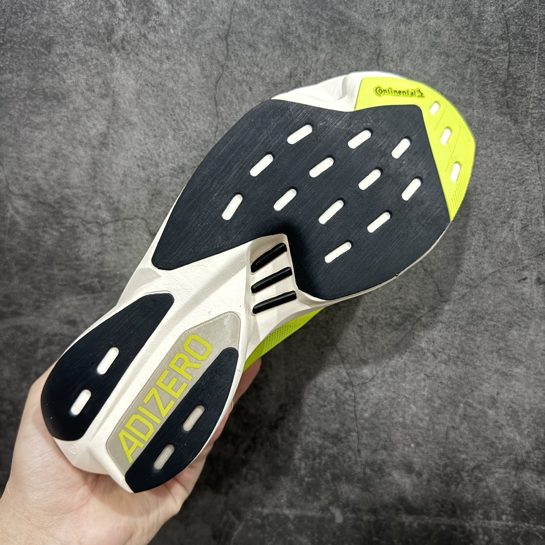 图片[9]-【公司级】adidas Adizero Adios Pro 3 舒适百搭减震防滑耐磨 低帮 碳板 马拉松跑步鞋 波士顿3代夏季透气网眼竞速跑鞋 GW7257nn延续爪型玻璃纤维推进系统 进化为全掌式的ENERGY RODS 2.0 从脚跟到脚趾的一体成形设计 强化整体推进力 提升速度表现 升级透气鞋面更具支撑性 利用ENGINEERED MESH技术进行不同密度织纹 强化支撑性 更使用50%以上的回收材料製成 减低塑料浪费 此外变薄的鞋舌为前掌提供更多空间 提供跑者更好的穿着感受 马牌轮胎大底耐磨性佳 大底全掌采用耐磨的Continental马牌轮胎大底 在各种环境下保有良好抓地力SIZE：36-45 编码：YX240250-鞋库