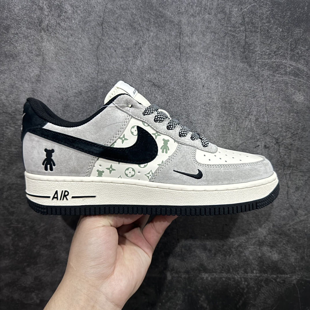 【公司级】Nk Air Force 1\’07 Low 暴力熊联名-灰黑印花 空军一号 低帮休闲板鞋 SJ9188-002rn原楦头原纸板 原装鞋盒 定制五金配件 内置全掌气垫 原厂鞋底 r 尺码：36 36.5 37.5 38 38.5 39 40 40.5 41 42 42.5 43 44 44.5 45  编码：LF310320-鞋库