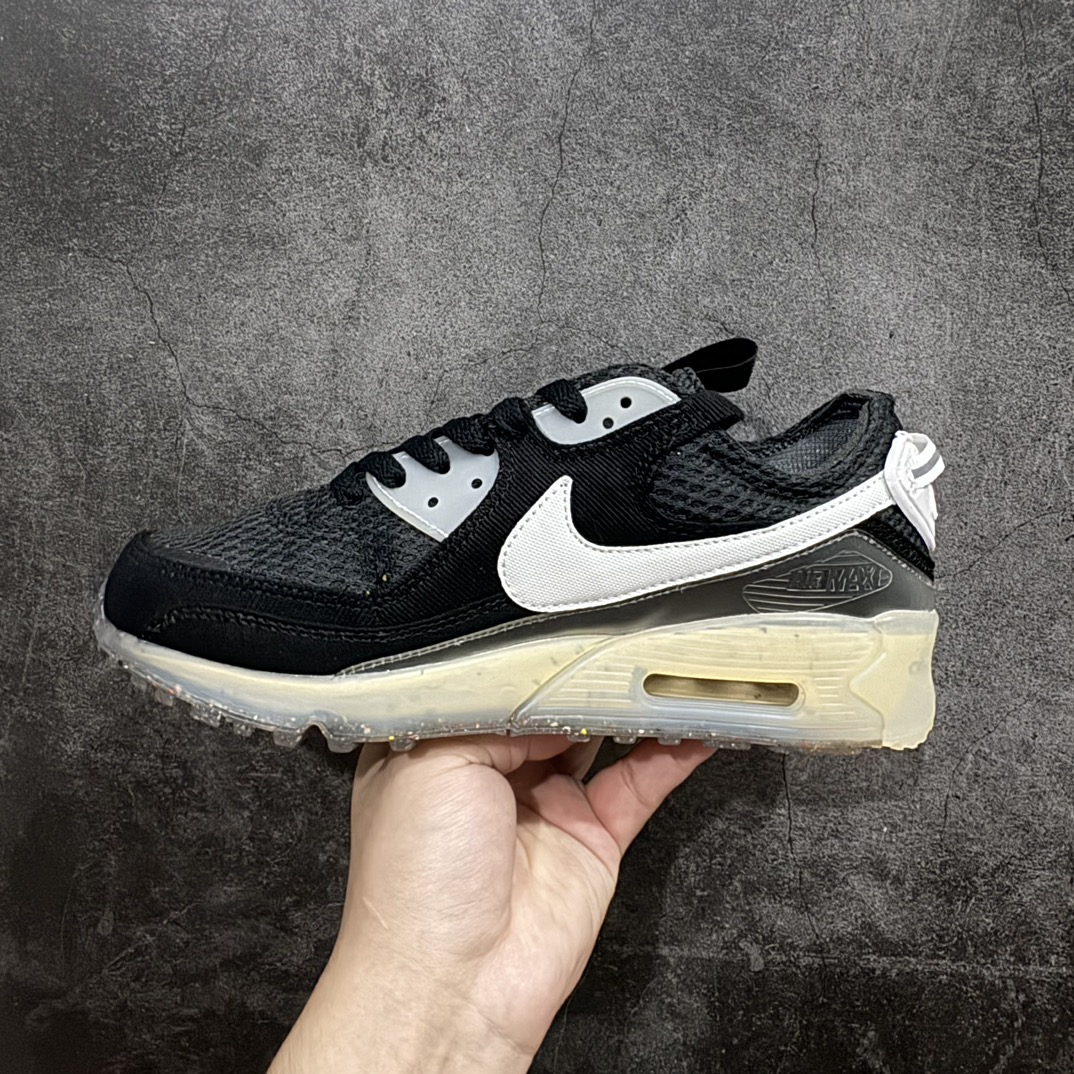 图片[2]-【福利特价】NK Air Max Terrascape 90 山川地形系列经典复古百搭休闲运动气垫慢跑鞋 DM0033-002 原楦原纸版开发版型 正确3层组合超轻EVA泡绵中底+Air缓震气垫+耐磨橡胶外底 材质超丰富的户外为灵感设计全新包边设计处的斑点由Grind 材料制成 其原料来自鞋履生产过程中产生的边角料 舒适鞋口采用三重缝线设计 搭配坑状泡绵中底 巧妙融合都市风范与户外型格 匠心鞋款 即刻上脚 尺码：36 36.5 37.5 38 38.5 39 40 40.5 41 42 42.5 43 44 44.5 45-选品中心