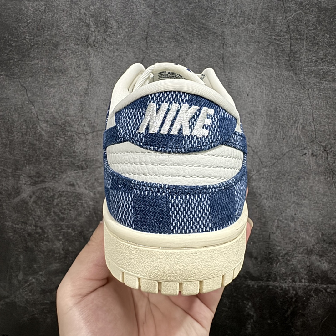 图片[4]-【定制版】Nike SB Dunk Low x Louis Vuitton 白深蓝牛仔n纯原大厂出品 极力推荐n原装头层材料 独家版型蒸餾加工n帶來的是更好的视觉和脚感体验n大厂纯原品质出货 清洁度 电绣工艺皮料切割干净无任何毛边 细节完美 官方货号：JH8310 949 尺码：36 36.5 37.5 38 38.5 39 40 40.5 41 42 42.5 43 44 44.5 45  编码：HXS260280-鞋库