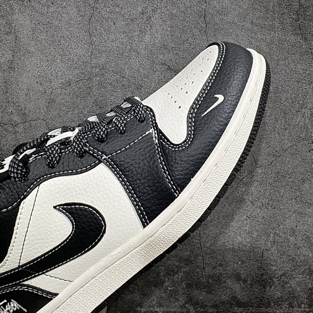 图片[6]-【定制版】Air Jordan 1 Low AJ1 乔1 斯图西联名-米黑缝线 高端定制 低帮复古篮球鞋 CF3688-023rn#定制鞋盒 大厂纯原品质出货 超高清洁度 皮料切割干净无任何毛边 细节完美 r 尺码：36 36.5 37.5 38 38.5 39 40 40.5 41 42 42.5 43 44 44.5 45 编码：HXS320340-鞋库