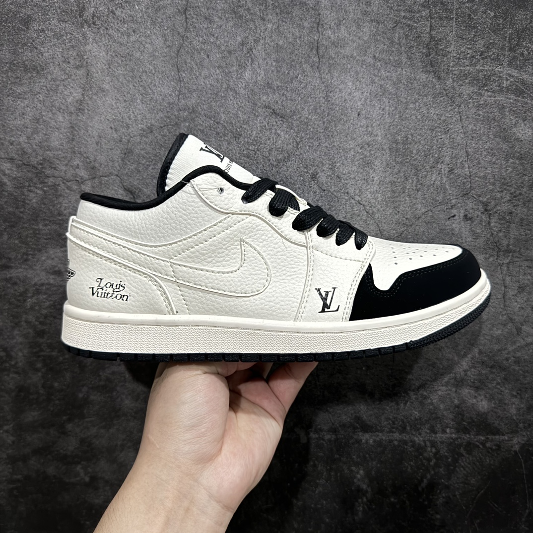 【定制版】Air Jordan 1 Low AJ1 乔1 LV联名-米黑脚趾 高端定制 低帮复古篮球鞋 WG8850-006rn#定制鞋盒 大厂纯原品质出货 超高清洁度 皮料切割干净无任何毛边 细节完美 r 尺码：36 36.5 37.5 38 38.5 39 40 40.5 41 42 42.5 43 44 44.5 45 编码：HXS320340-鞋库