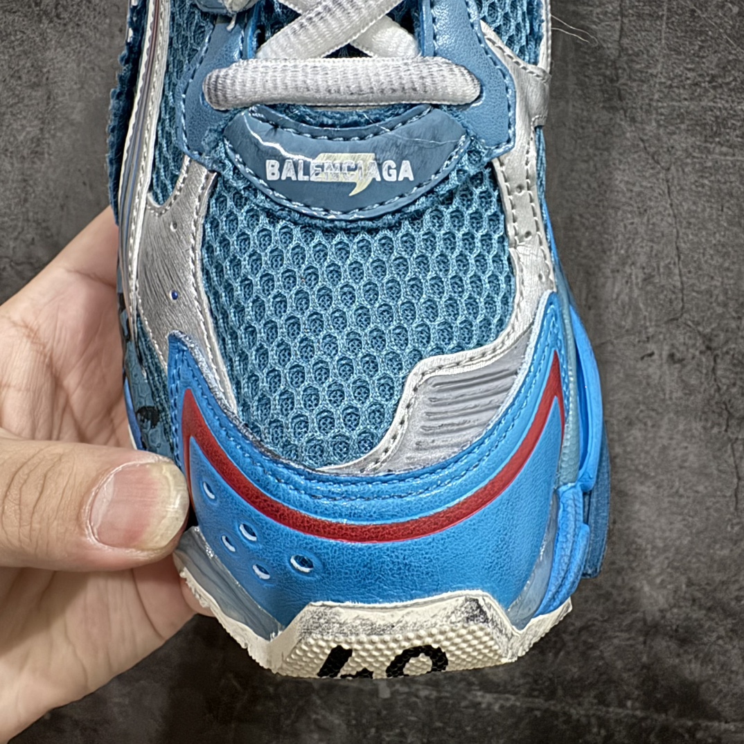 图片[6]-【纯原VG版本】Balenciaga Runner 巴黎世家7代 破坏风 手工做旧款复古老爹鞋n全新外贸版本  核心配合工厂优势供应该款是通过溢胶 做旧 缝线等细节 展示了设计师 Demna的运动鞋风格 传递复古感 后侧板 翘起的鞋头 展示了 Demna 在结构上的未来构想  尺码：35 36 37 38 39 40 41 42 43 44 45 46 编码：DF490520-鞋库