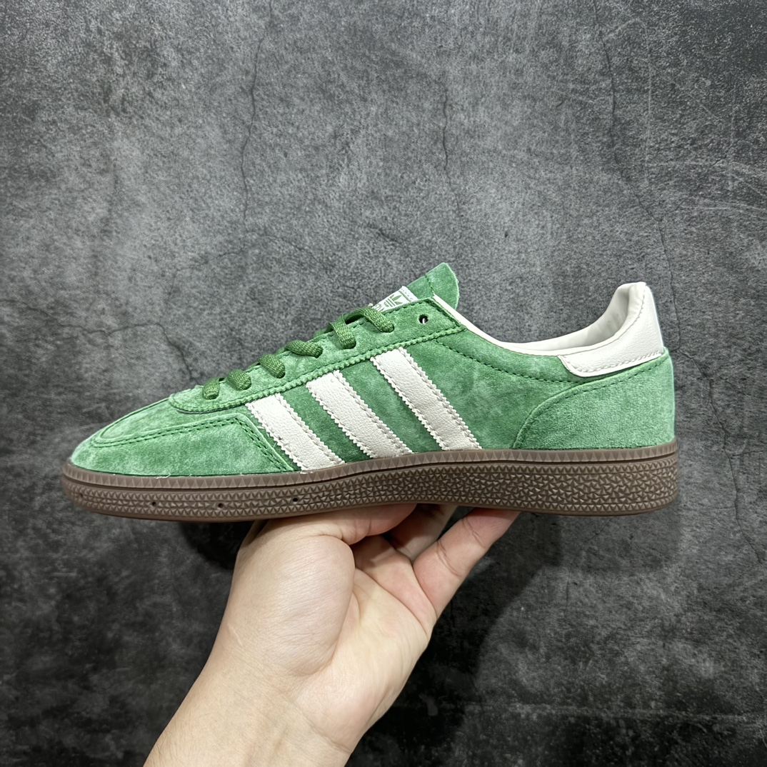 图片[2]-【神版】Adidas Handball Spezial  阿迪达斯经典款反毛皮复古休闲板鞋 绿白生胶 IG6192n原厂原档案开发出品 皮料切割干净无任何毛边鞋型细节完美 超高清洁度 市场最高版本  尺码：35.5 36 36.5 37 38 38.5 39 40 40.5 41 42 42.5 43 44 44.5 45 编码：DZ230250-鞋库