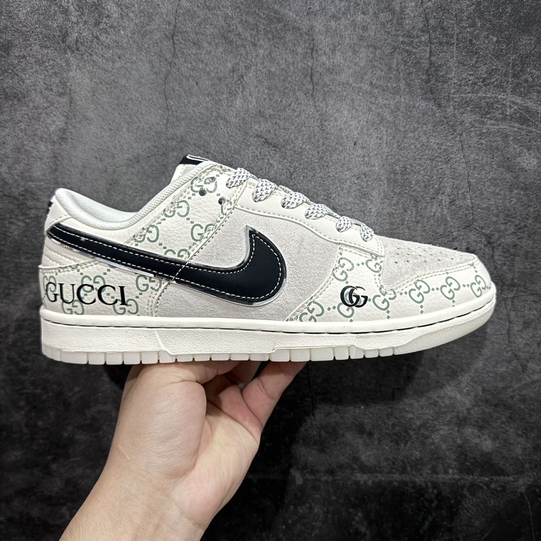 【定制版】Dunk Low GUCCI联名n纯原大厂出品 极力推荐👏n原装头层材料 独家版型蒸餾加工n帶來的是更好的视觉和脚感体验n大厂纯原品质出货 清洁度电绣工艺 皮料切割干净无任何毛边 细节完美 官方货号: XY1688 014 尺码：36 36.5 37.5 38 38.5 39 40 40.5 41 42 42.5 43 44 44.5 45 编码：HXS320340-鞋库