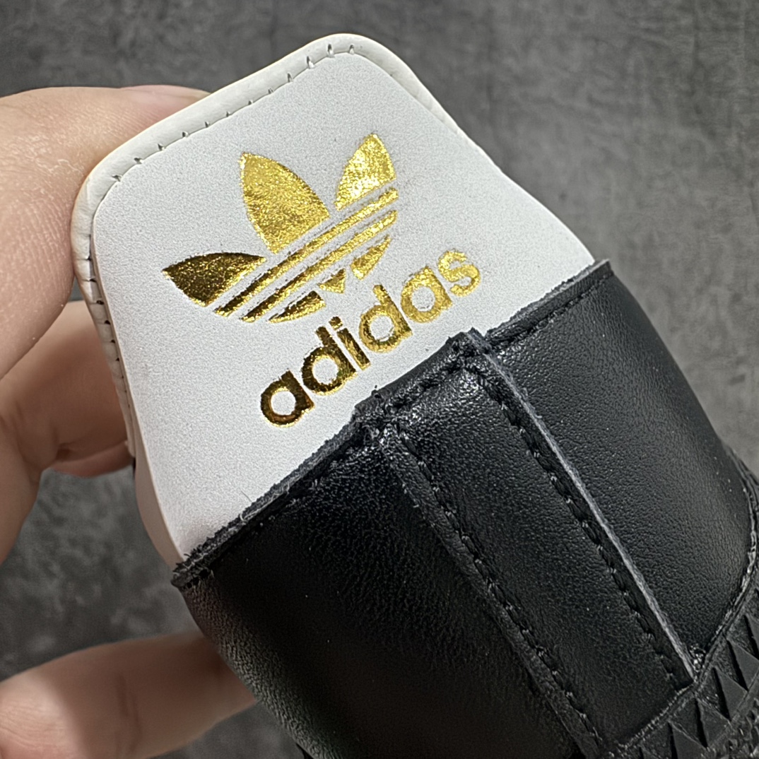 图片[2]-【纯原Top版】Adidas Samba OG 75th Anniversary 75周年纪念黑色nn市售最高品质 全新高端零售平台专供品质出货 私模大底 非市面公底，n此款以简约大方的造型设计，给人以随性休闲的时尚格调，穿着舒适轻便，运动灵活自如，满足日常个性穿搭。 货号：JP5282 Size：36 36.5 37 38 38.5 39 40 40.5 41 42 42.5 43 44 44.5 45 编码：NM260280-鞋库