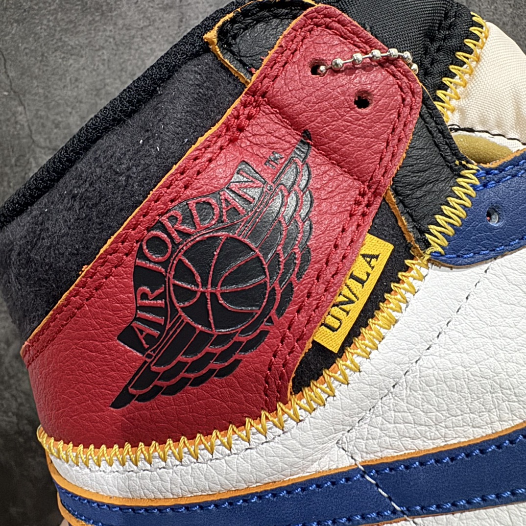 图片[2]-【莞产DG纯原】Union x Air Jordan AJ1 Retro High NRG联名四色拼接黑脚趾 BV1300-146 黑白蓝nnn全新批次 正确的版本n清洁度超高，所有细节经得起推敲 相当不错，外贸首选版本 高价零售推荐版本💪🏻原楦原纸板开发 极致一眼正品既视感 原厂皮料 原厂拉帮工艺 全部采用原厂电脑车 针距 边距完全同步原鞋 原厂特供皮料承诺百分百一致原鞋 鞋面清洁度最高QC检验标准 控制溢胶 飞翼3D高频深度立体 全市场仅此一家  鞋盒、防尘纸  均采购来自原厂Size：40 40.5 41 42 42.5 43 44 44.5 45 46 47.5 编码：X10330350-鞋库