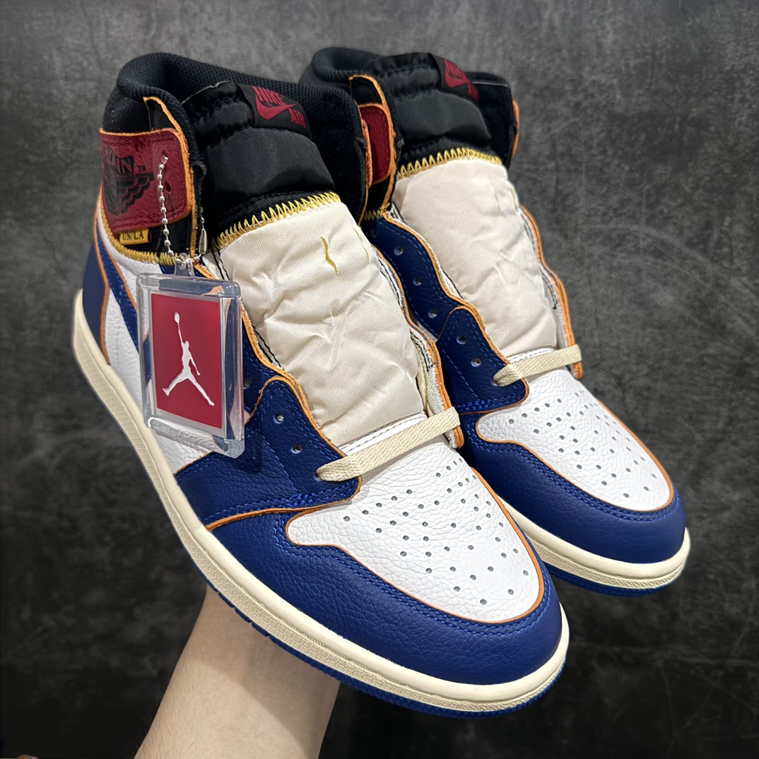 【莞产DG纯原】Union x Air Jordan AJ1 Retro High NRG联名四色拼接黑脚趾 BV1300-146 黑白蓝nnn全新批次 正确的版本n清洁度超高，所有细节经得起推敲 相当不错，外贸首选版本 高价零售推荐版本💪🏻原楦原纸板开发 极致一眼正品既视感 原厂皮料 原厂拉帮工艺 全部采用原厂电脑车 针距 边距完全同步原鞋 原厂特供皮料承诺百分百一致原鞋 鞋面清洁度最高QC检验标准 控制溢胶 飞翼3D高频深度立体 全市场仅此一家  鞋盒、防尘纸  均采购来自原厂Size：40 40.5 41 42 42.5 43 44 44.5 45 46 47.5 编码：X10330350-鞋库