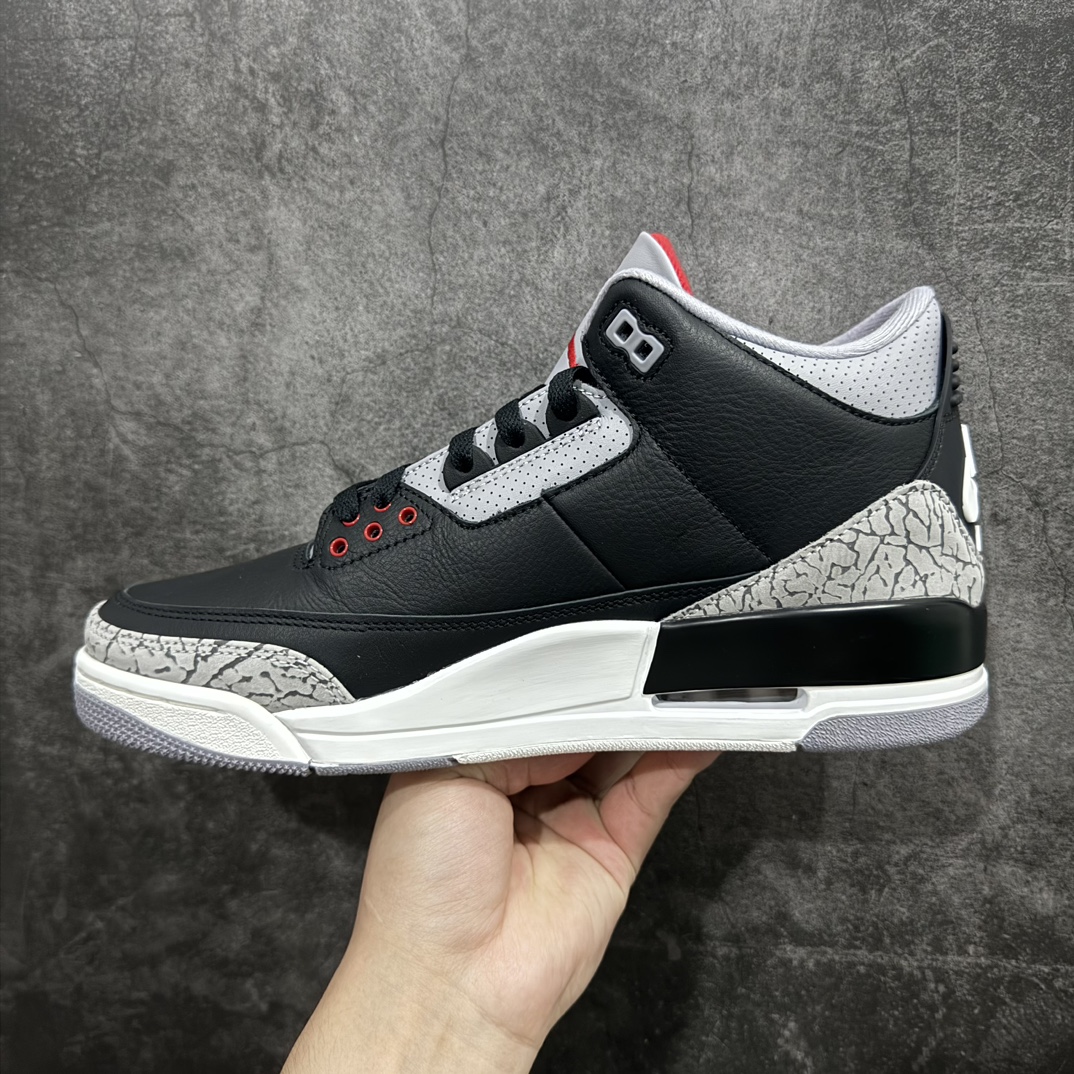 纯原版AirJordan3OG“BlackCement”2024版aj3黑水泥出货货号DN3707-01