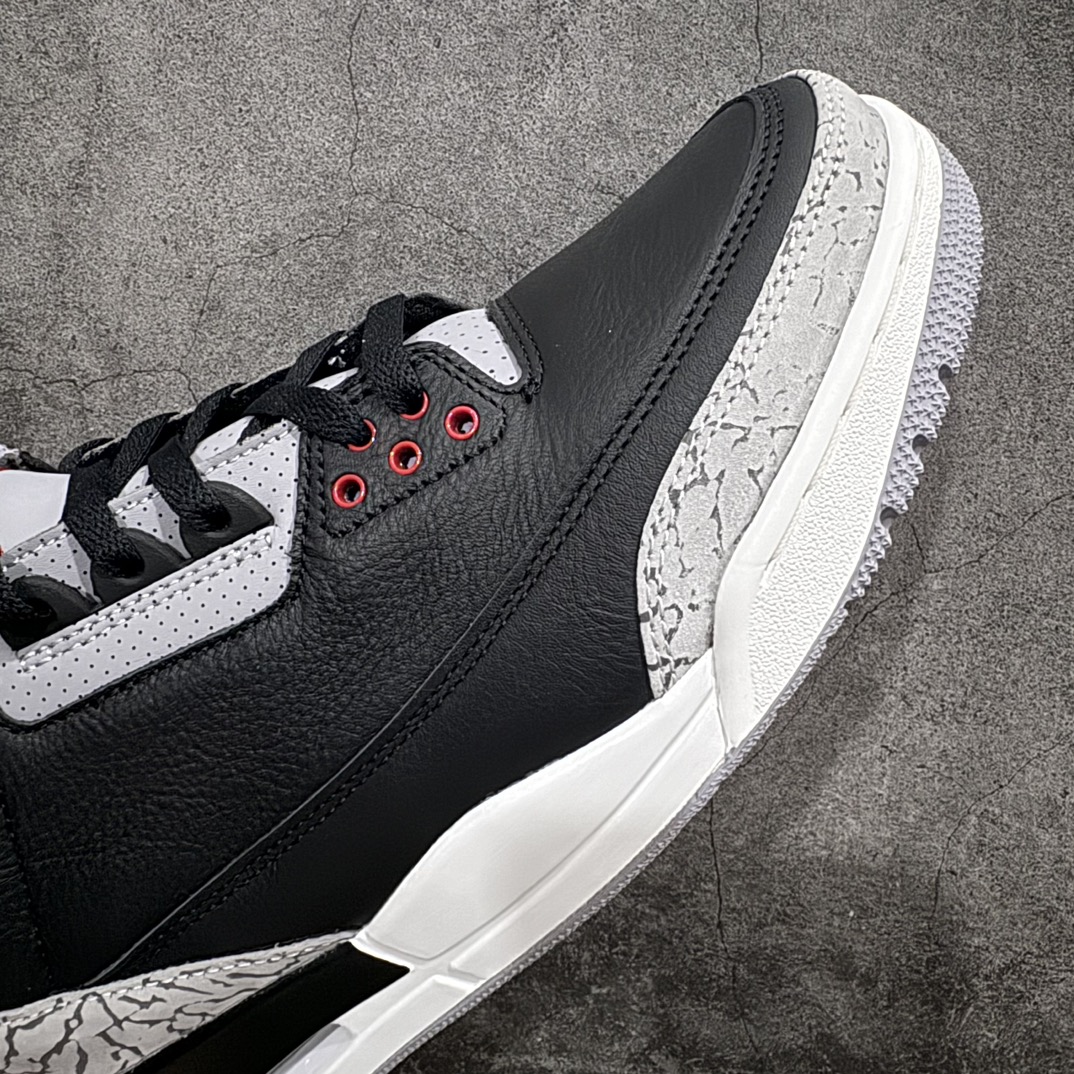 纯原版AirJordan3OG“BlackCement”2024版aj3黑水泥出货货号DN3707-01