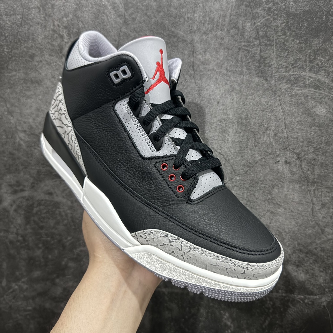 纯原版AirJordan3OG“BlackCement”2024版aj3黑水泥出货货号DN3707-01