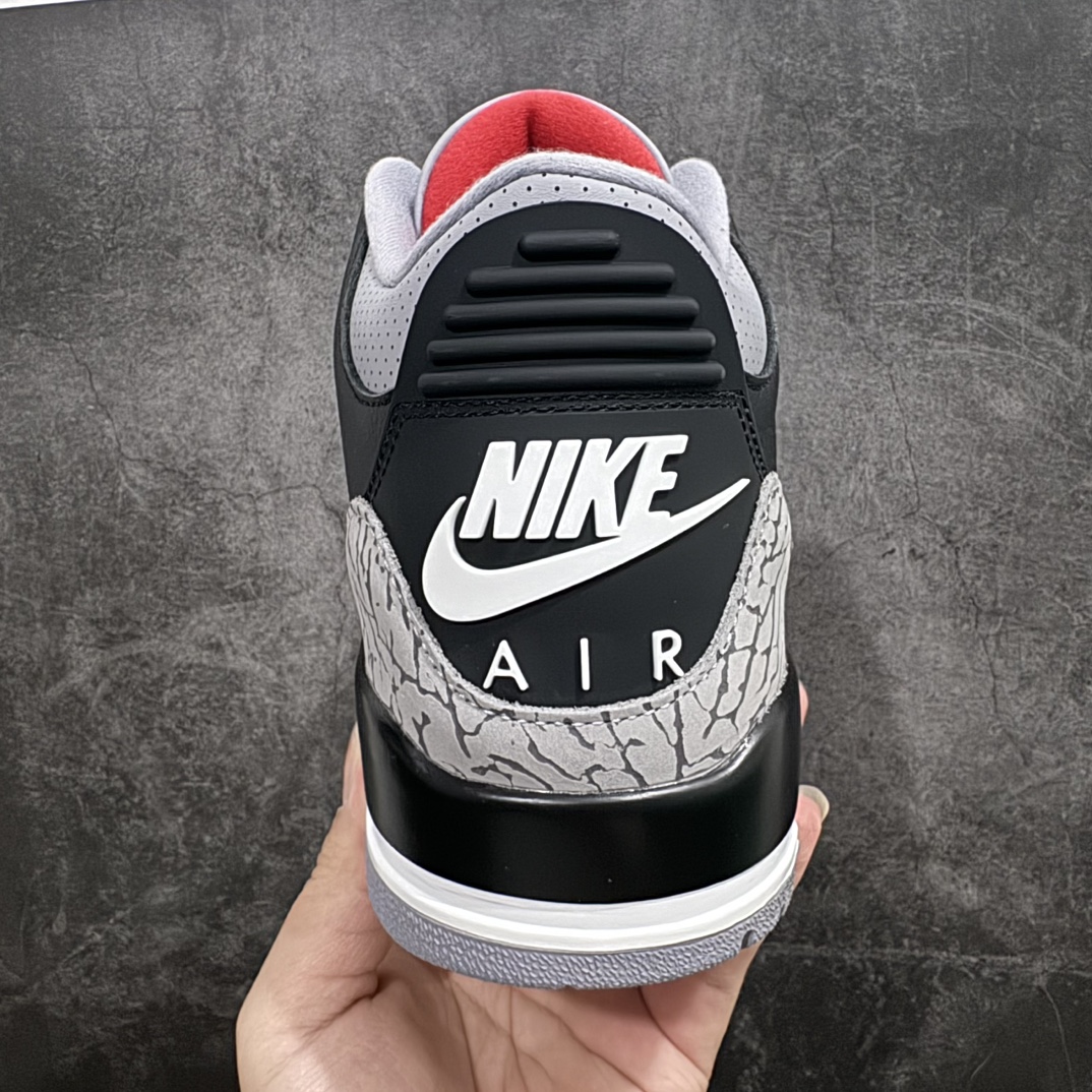 纯原版AirJordan3OG“BlackCement”2024版aj3黑水泥出货货号DN3707-01