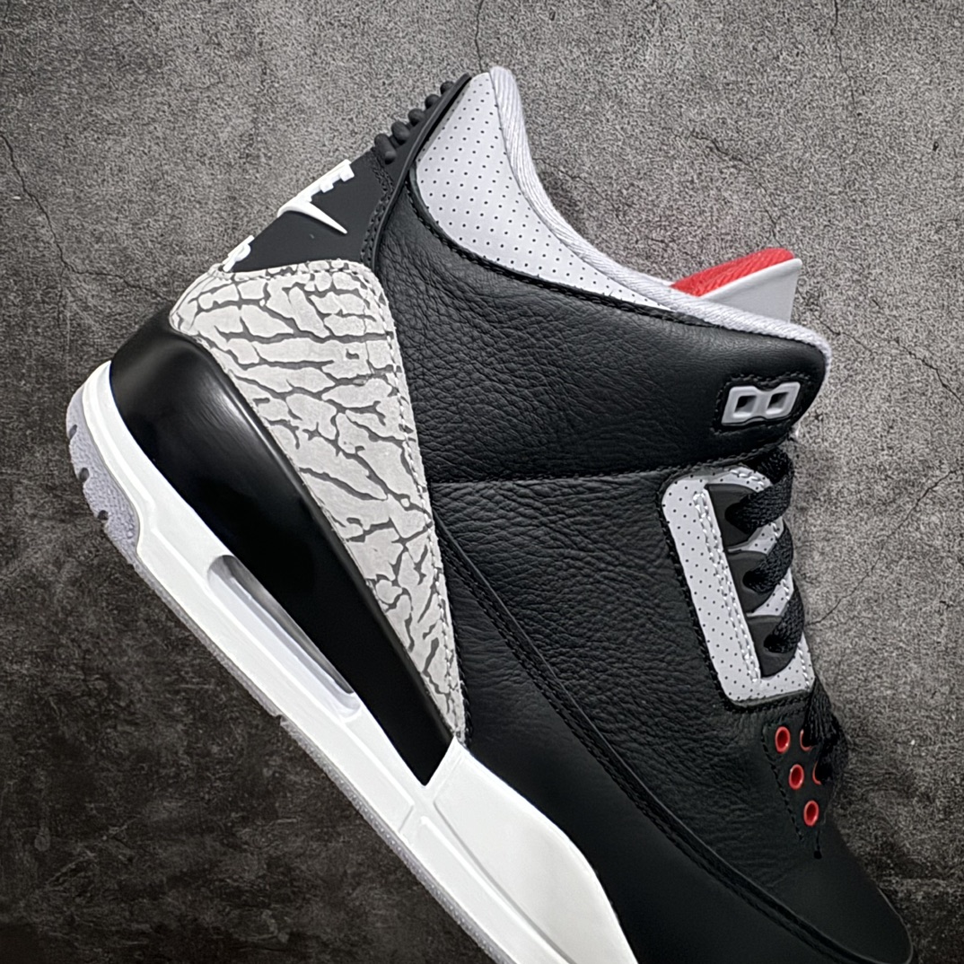 纯原版AirJordan3OG“BlackCement”2024版aj3黑水泥出货货号DN3707-01