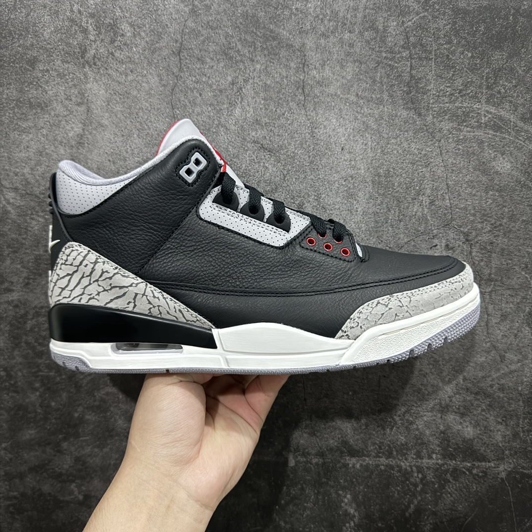 纯原版AirJordan3OG“BlackCement”2024版aj3黑水泥出货货号DN3707-01