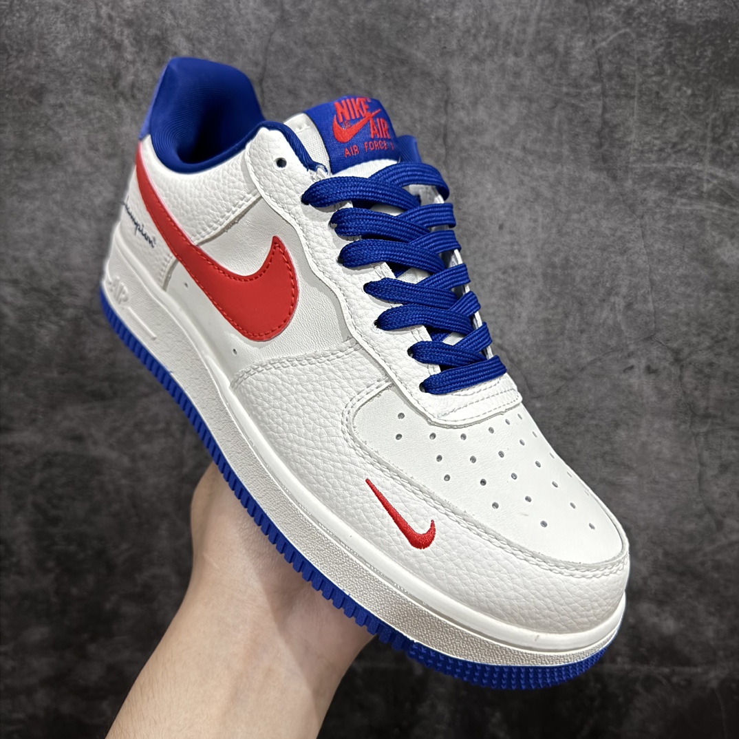 图片[3]-【定制版】Nk Air Force 1\’07 Low x Champion 冠军联名-蓝白红 空军一号低帮休闲板鞋 KK1988-002rn#原楦头原纸板 原装鞋盒 定制五金配件 内置全掌气垫 原厂鞋底 r 尺码：36 36.5 37.5 38 38.5 39 40 40.5 41 42 42.5 43 44 44.5 45  编码：HXS310320-鞋库