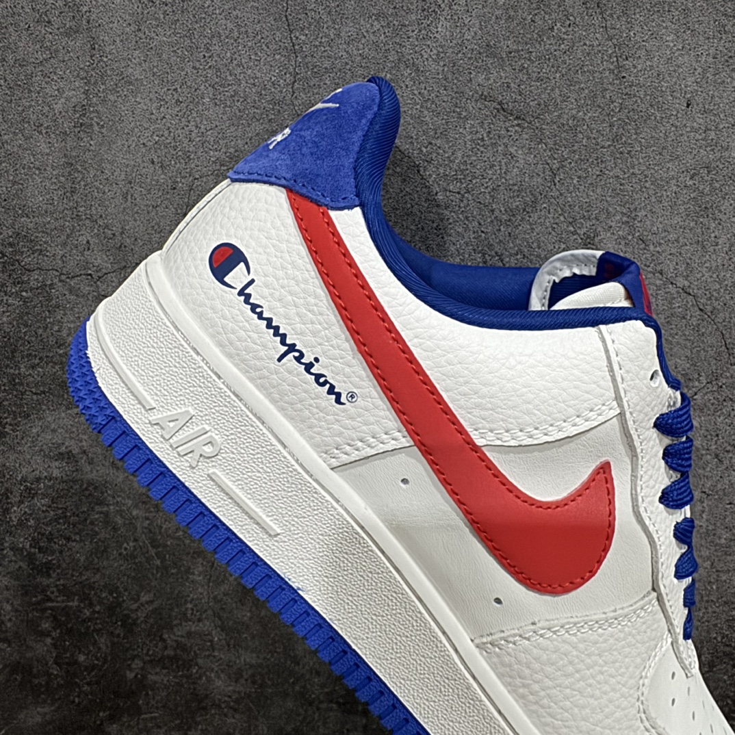 图片[7]-【定制版】Nk Air Force 1\’07 Low x Champion 冠军联名-蓝白红 空军一号低帮休闲板鞋 KK1988-002rn#原楦头原纸板 原装鞋盒 定制五金配件 内置全掌气垫 原厂鞋底 r 尺码：36 36.5 37.5 38 38.5 39 40 40.5 41 42 42.5 43 44 44.5 45  编码：HXS310320-鞋库