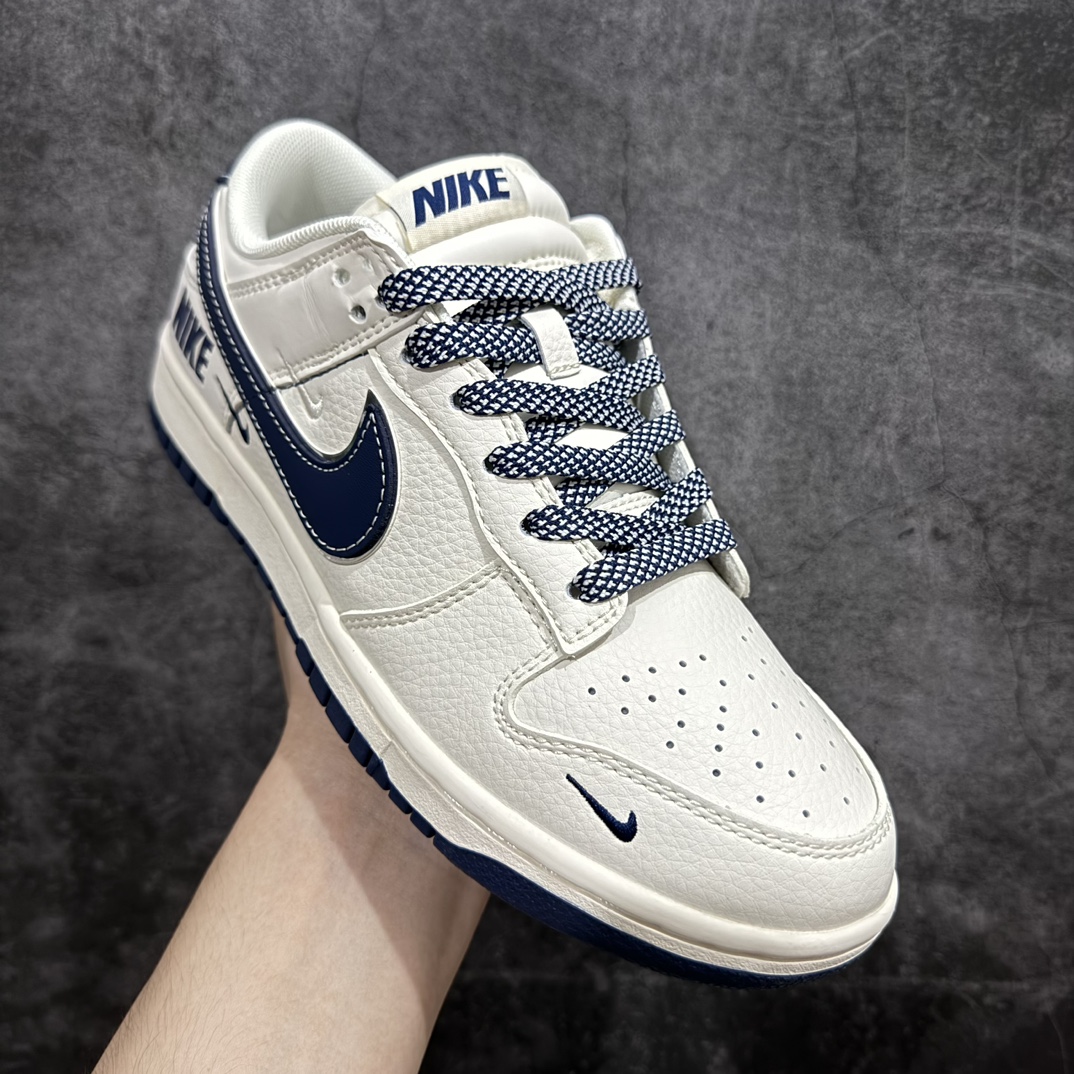 图片[3]-【定制版】Nk SB Dunk Low 米白藏蓝勾 周年高端定制 低帮休闲板鞋 SJ1089-004rn定制鞋盒 大厂纯原品质出货 超高清洁度 皮料切割干净无任何毛边 细节完美 r 尺码：36 36.5 37.5 38 38.5 39 40 40.5 41 42 42.5 43 44 44.5 45  编码：HXS320340-鞋库