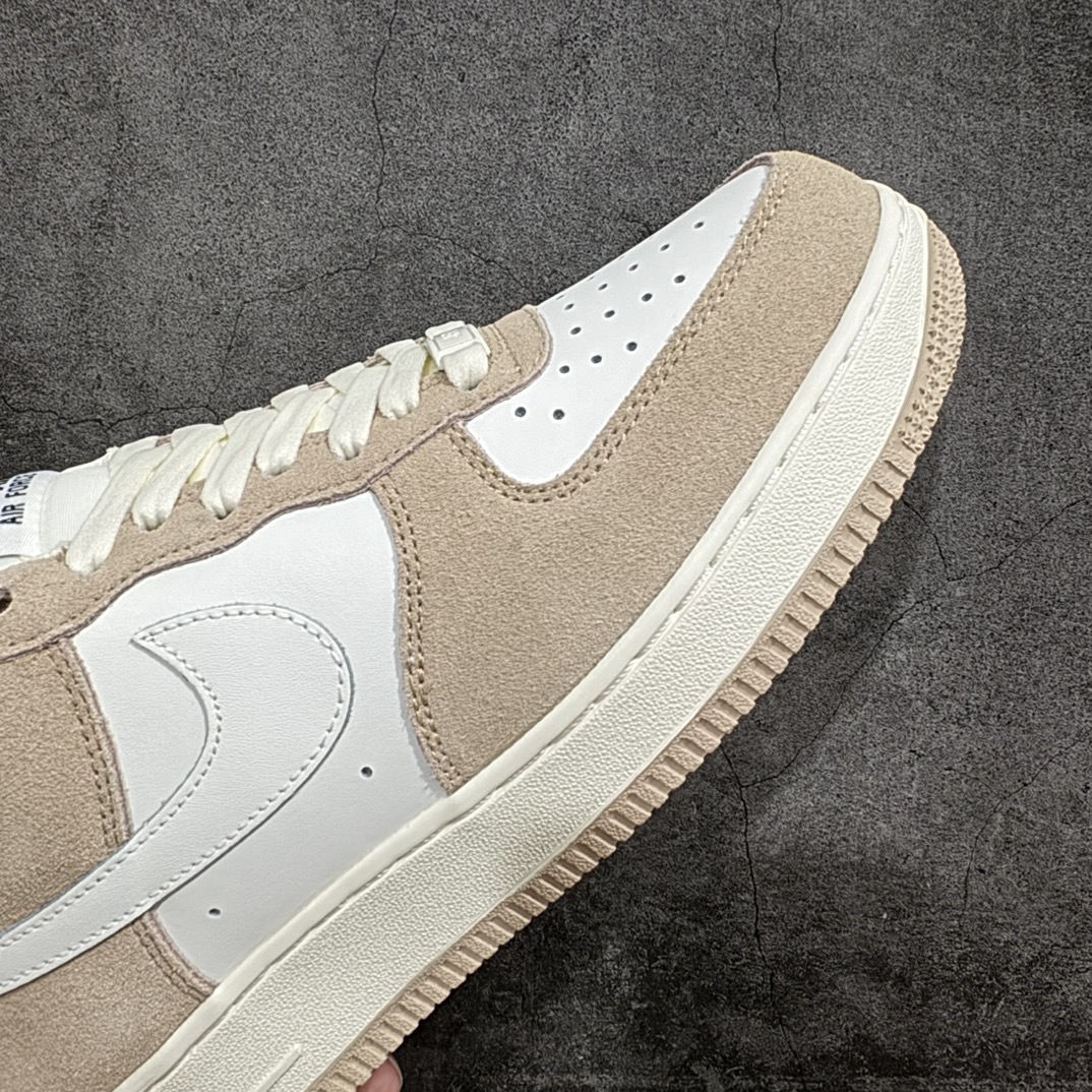 图片[6]-【公司级】Nike Air Force 1 Low ’07 麂皮 白棕 小麦 配色 空军一号低帮休闲板鞋 原厂麂皮 原楦原纸板 纯正版型 正品NFC感应芯片 高清洁度 内置全掌气垫 货号：LZ6699-522 Size：36 36.5 37.5 38 38.5 39 40 40.5 41 42 42.5 43 44 44.5 45 编码：LF250260-鞋库