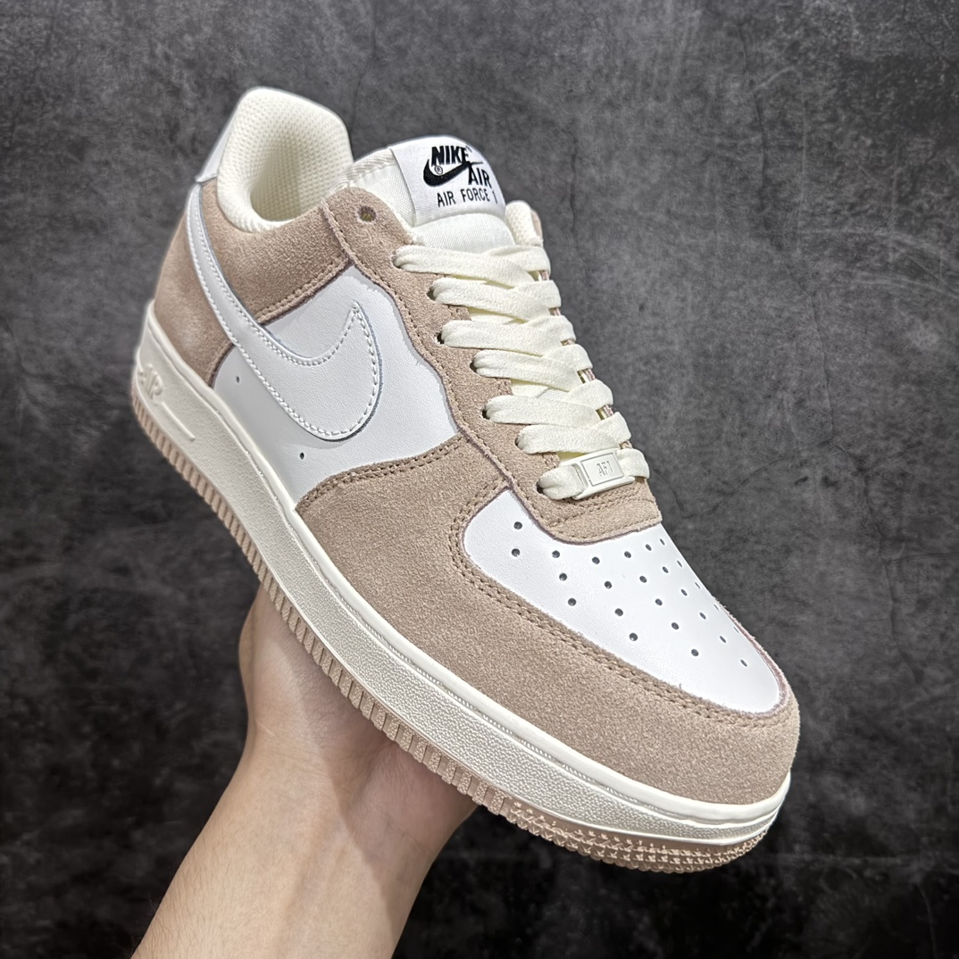 图片[3]-【公司级】Nike Air Force 1 Low ’07 麂皮 白棕 小麦 配色 空军一号低帮休闲板鞋 原厂麂皮 原楦原纸板 纯正版型 正品NFC感应芯片 高清洁度 内置全掌气垫 货号：LZ6699-522 Size：36 36.5 37.5 38 38.5 39 40 40.5 41 42 42.5 43 44 44.5 45 编码：LF250260-鞋库