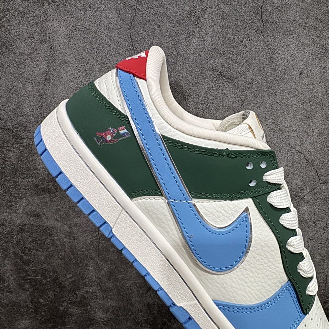 图片[7]-【定制版】Nk SB Dunk Low 巴黎奥运限定-米白蓝绿 高端定制 低帮休闲板鞋#吉祥物形象是基于法国传统弗里吉亚帽拟人化设计的，灵感来源于《蓝精灵》动画片中蓝精灵所戴的弗里吉亚帽 低帮休闲板鞋 定制鞋盒 大厂纯原品质出货 超高清洁度 皮料切割干净无任何毛边 细节完美货号：JH8310-952 尺码：36 36.5 37.5 38 38.5 39 40 40.5 41 42 42.5 43 44 44.5 45 编码：HXS260280-鞋库