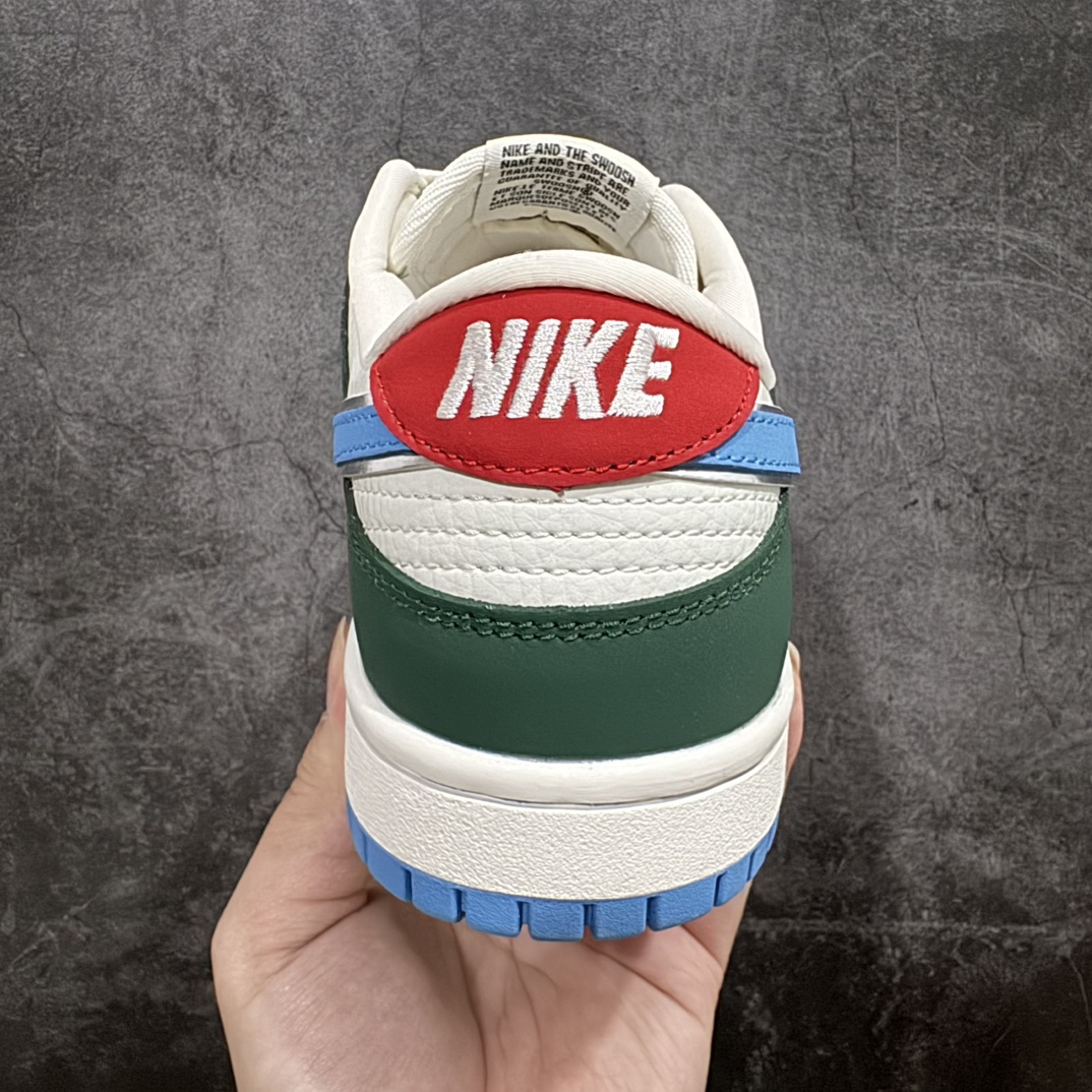 图片[4]-【定制版】Nk SB Dunk Low 巴黎奥运限定-米白蓝绿 高端定制 低帮休闲板鞋#吉祥物形象是基于法国传统弗里吉亚帽拟人化设计的，灵感来源于《蓝精灵》动画片中蓝精灵所戴的弗里吉亚帽 低帮休闲板鞋 定制鞋盒 大厂纯原品质出货 超高清洁度 皮料切割干净无任何毛边 细节完美货号：JH8310-952 尺码：36 36.5 37.5 38 38.5 39 40 40.5 41 42 42.5 43 44 44.5 45 编码：HXS260280-鞋库