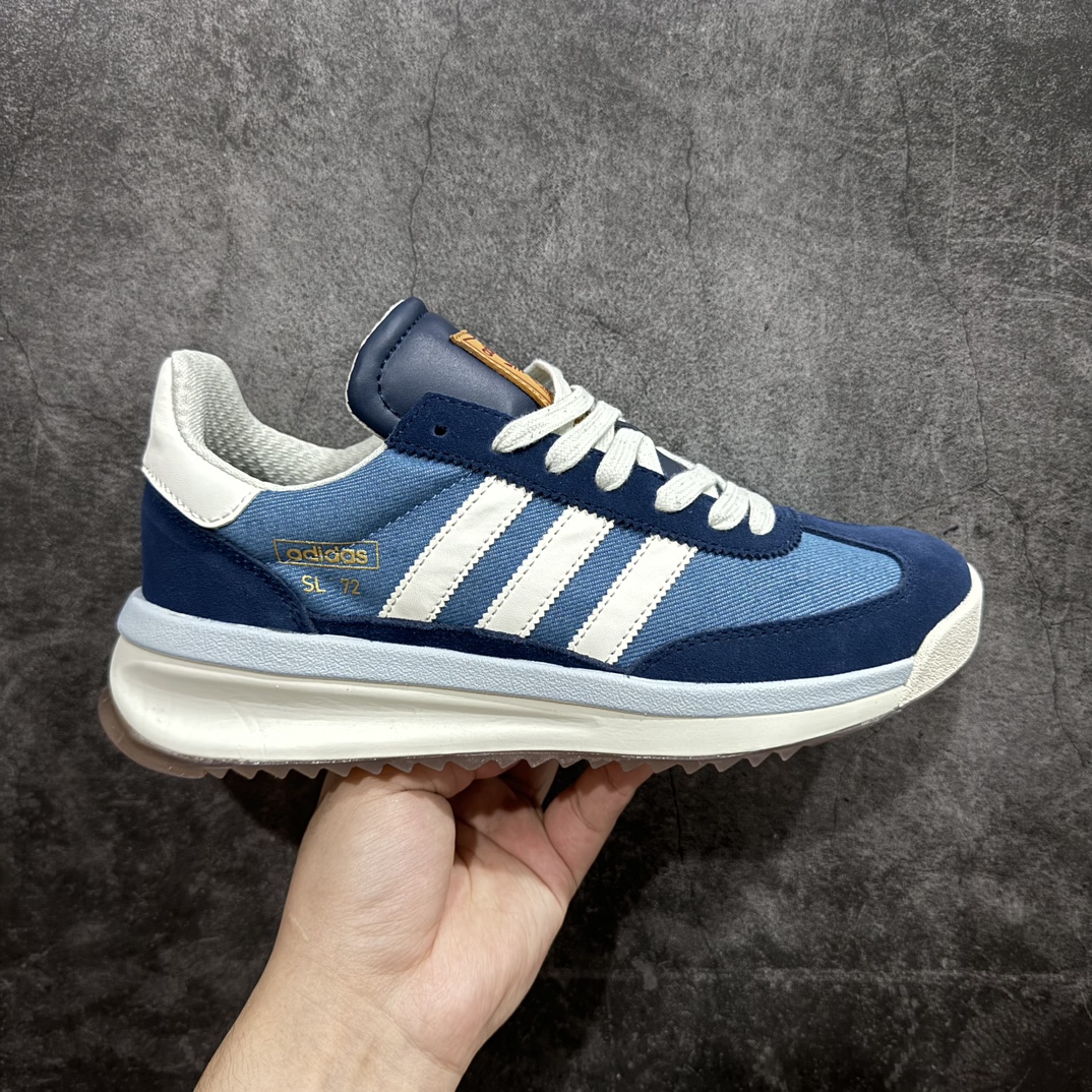 【纯原版】adidas originals SL 72n超轻便透气复古慢跑鞋n鞋头的设计饱满圆润鞋面是翻毛皮和尼龙材质结合 上脚舒适柔软n橡胶大底非常耐磨防滑 包裹性很好 整体纤长 货号: JI2506 尺码: 35.5 36 36.5 37 38 38.5 39 40 40.5 41 42 42.5 43 44 45 编码：AC245270-鞋库