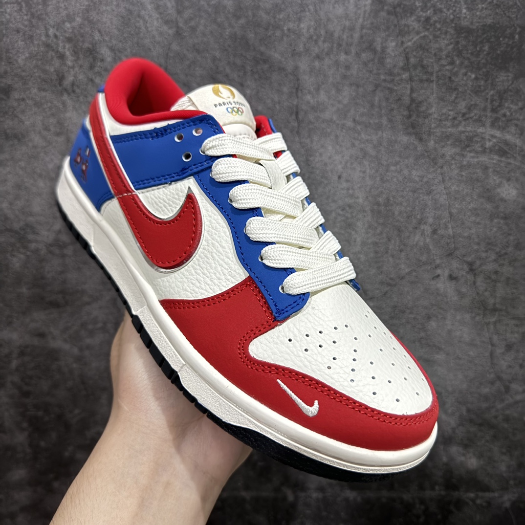 图片[3]-【定制版】Nk SB Dunk Low 巴黎奥运限定-弗里热 奥运高端定制 周年高端定制 低帮休闲板鞋n#吉祥物形象是基于法国传统弗里吉亚帽拟人化设计的，灵感来源于《蓝精灵》动画片中蓝精灵所戴的弗里吉亚帽货号：XB3802-354 尺码：36 36.5 37.5 38 38.5 39 40 40.5 41 42 42.5 43 44 44.5 45 编码：HXS320340-鞋库