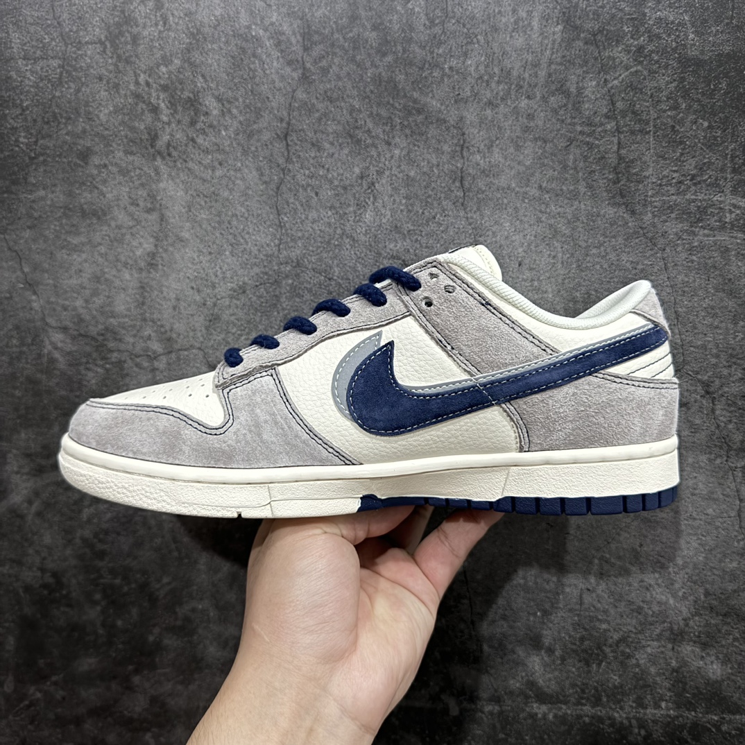 图片[2]-【定制版】Nk SB Dunk Low 北面联名-灰猪八蓝勾 周年高端定制 低帮休闲板鞋 SJ1089-010n定制鞋盒 大厂纯原品质出货 超高清洁度 皮料切割干净无任何毛边 细节完美  尺码：36 36.5 37.5 38 38.5 39 40 40.5 41 42 42.5 43 44 44.5 45 编码：HXS320340-鞋库