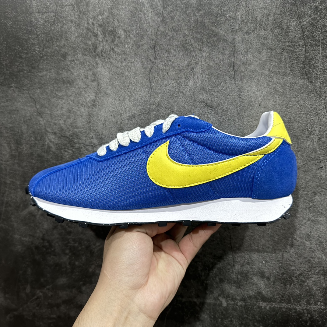 图片[2]-【纯原版】Nike Roshe Run LD-1000 x Stussy 蓝黄n华夫一代系列华夫复古休闲运动慢跑鞋n美国元祖街头潮牌-斯图西联手Nike打造 LD-1000 复古跑鞋n采用双层呼吸网织面料组合翻毛皮饰片鞋面材质n中底搭载EVA切片缓震n外置防滑耐磨华夫格橡胶大底 官方货号：FQ9079-400 尺码：36 36.5 37.5 38 38.5 39 40 40.5 41 42 42.5 43 44 44.5 45  编码：GX220240-鞋库