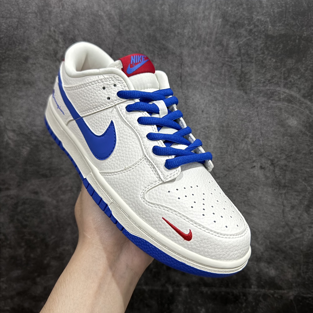 图片[3]-【定制版】Nk SB Dunk Low 冠军联名-蓝勾 周年高端定制 低帮休闲板鞋 KK1333-001n#定制鞋盒 大厂纯原品质出货 超高清洁度 皮料切割干净无任何毛边 细节完美   尺码：36 36.5 37.5 38 38.5 39 40 40.5 41 42 42.5 43 44 44.5 45 编码：HXS320340-鞋库