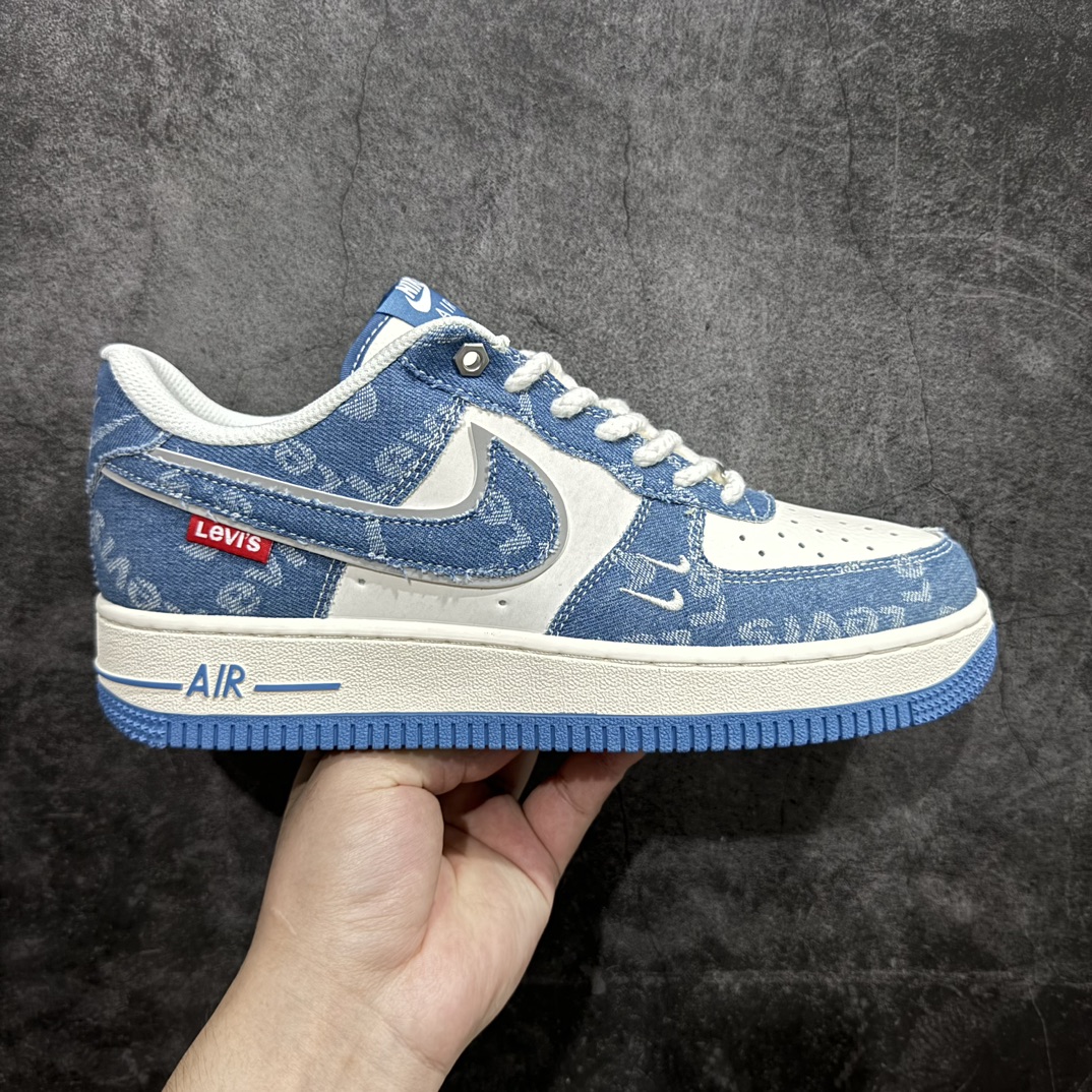 【公司级】Nk Air Force 1\’07 Low 李维斯联名-天蓝牛仔 空军一号低帮休闲板鞋 SJ6698-003rn#原楦头原纸板 原装鞋盒 定制五金配件 内置全掌气垫 原厂鞋底 r 尺码：36 36.5 37.5 38 38.5 39 40 40.5 41 42 42.5 43 44 44.5 45  编码：HXS310320-鞋库