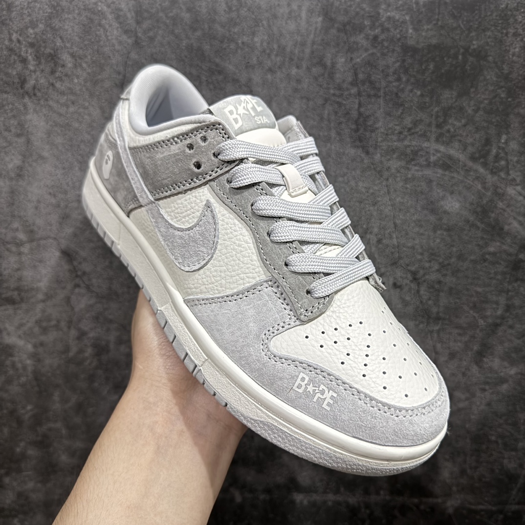 图片[3]-【定制版】Nike SB Dunk Low x Bape 猿人头联名n纯原大厂出品 极力推荐n原装头层材料 独家版型蒸餾加工n帶來的是更好的视觉和脚感体验n大厂纯原品质出货 清洁度电绣工艺 皮料切割干净无任何毛边 细节完美 官方货号: CH6336 226 尺码：36 36.5 37.5 38 38.5 39 40 40.5 41 42 42.5 43 44 44.5 45 编码：HXS320340-鞋库