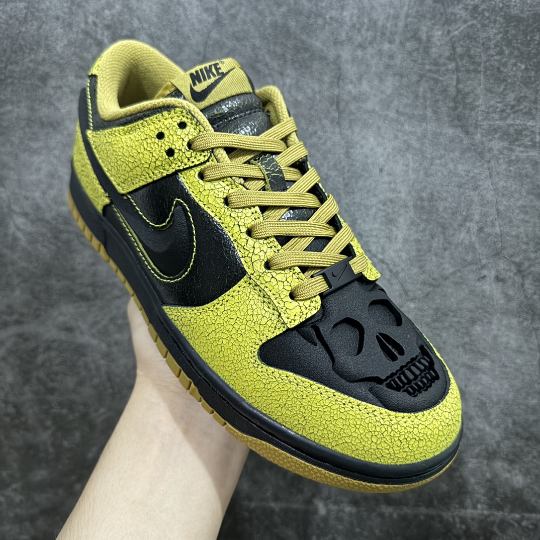 纯原Z版NikeDunkLow“Halloween”绿黑配色万圣节限定款货号HV6103-300整体鞋身