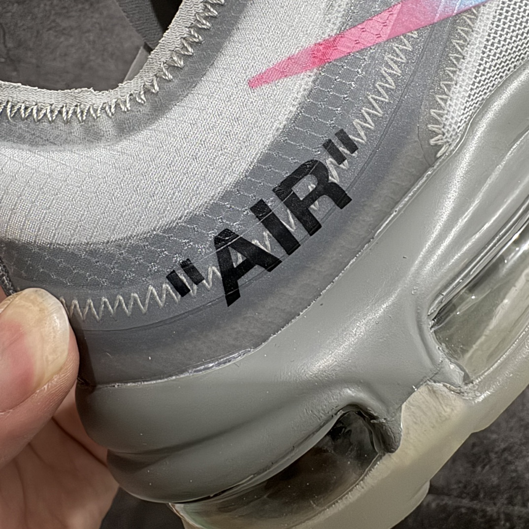 图片[3]-【外贸纯原】Nike Air max 97 x  OFF WHITE货号：AJ4585-001n原档案透明大底  原厂韩国原装网纱六道原厂高频工艺 全套包装配件同步正品鞋面不起皱 正确内侧印刷字体 鞋带不掉字 尺码 40-47.5 编码：OW450480-鞋库