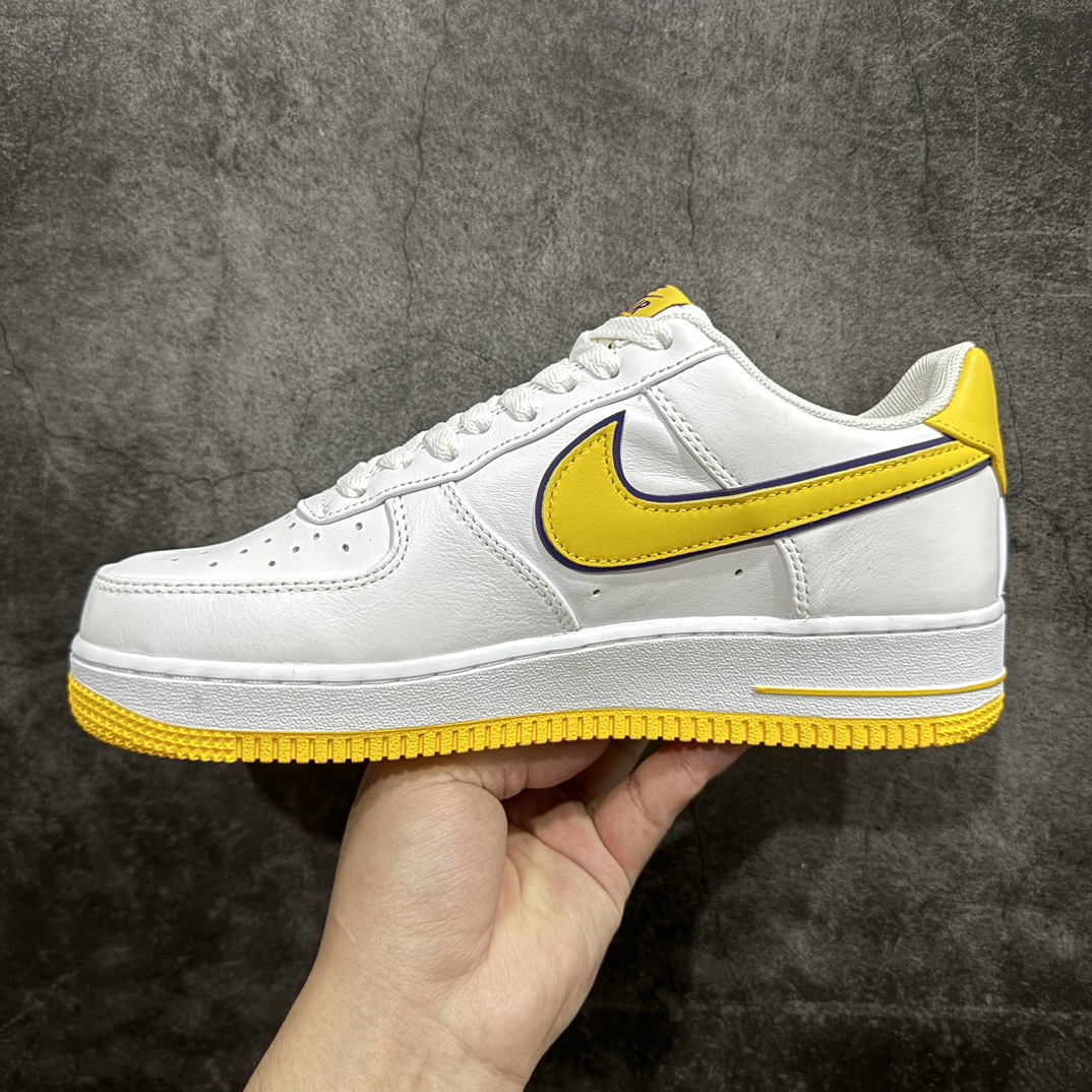 图片[2]-【Top纯原】Kobe x Air Force 1 Low 白黄紫n原楦头原纸板 打造纯正空军版型n#专注外贸渠道 全掌内置蜂窝气垫 #原盒配件 原厂中底钢印、拉帮完美 官方同步上架n 货号：FZ1151-100 尺码：40-48 编码：TO370390-鞋库